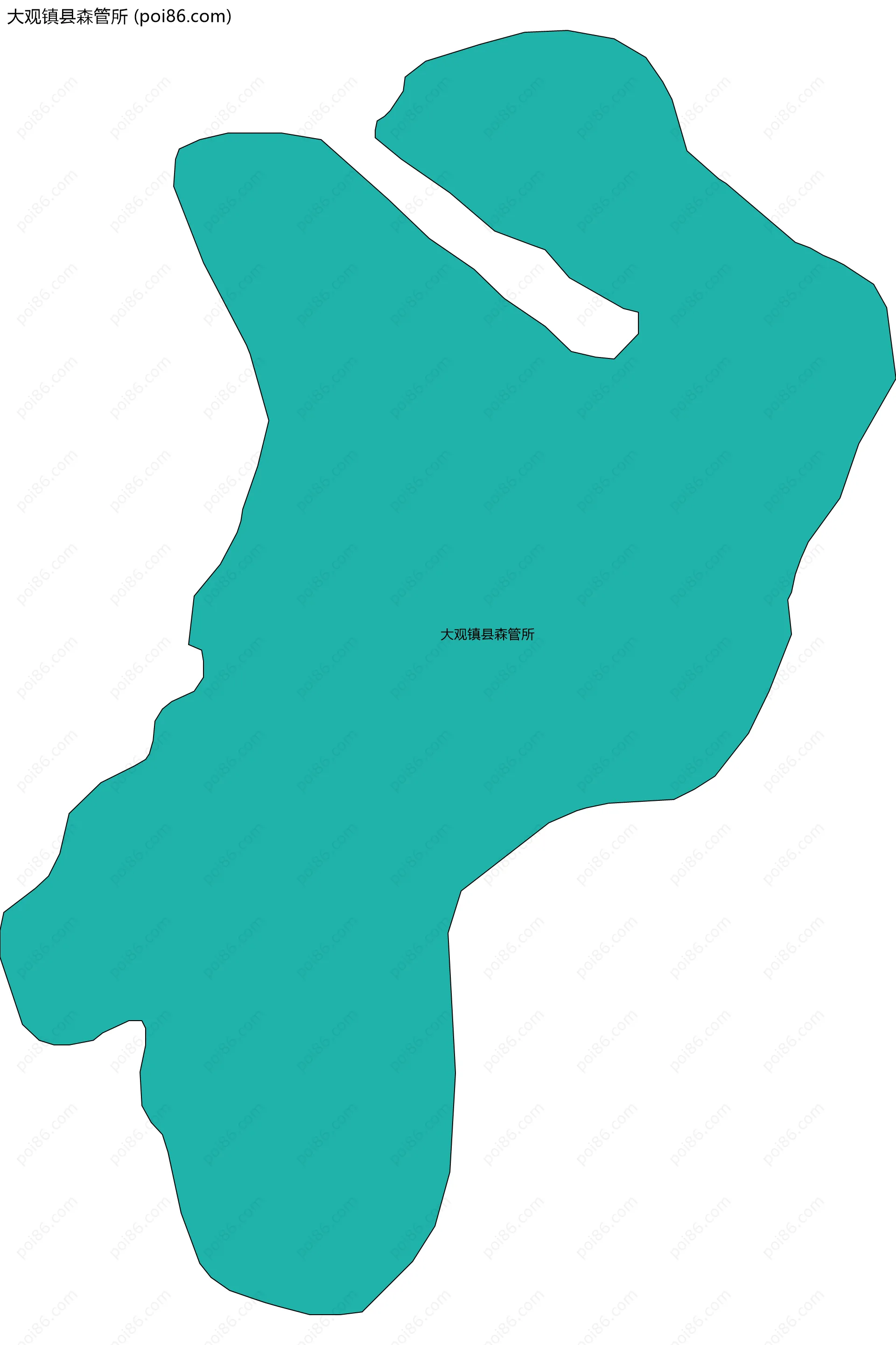 大观镇县森管所边界地图