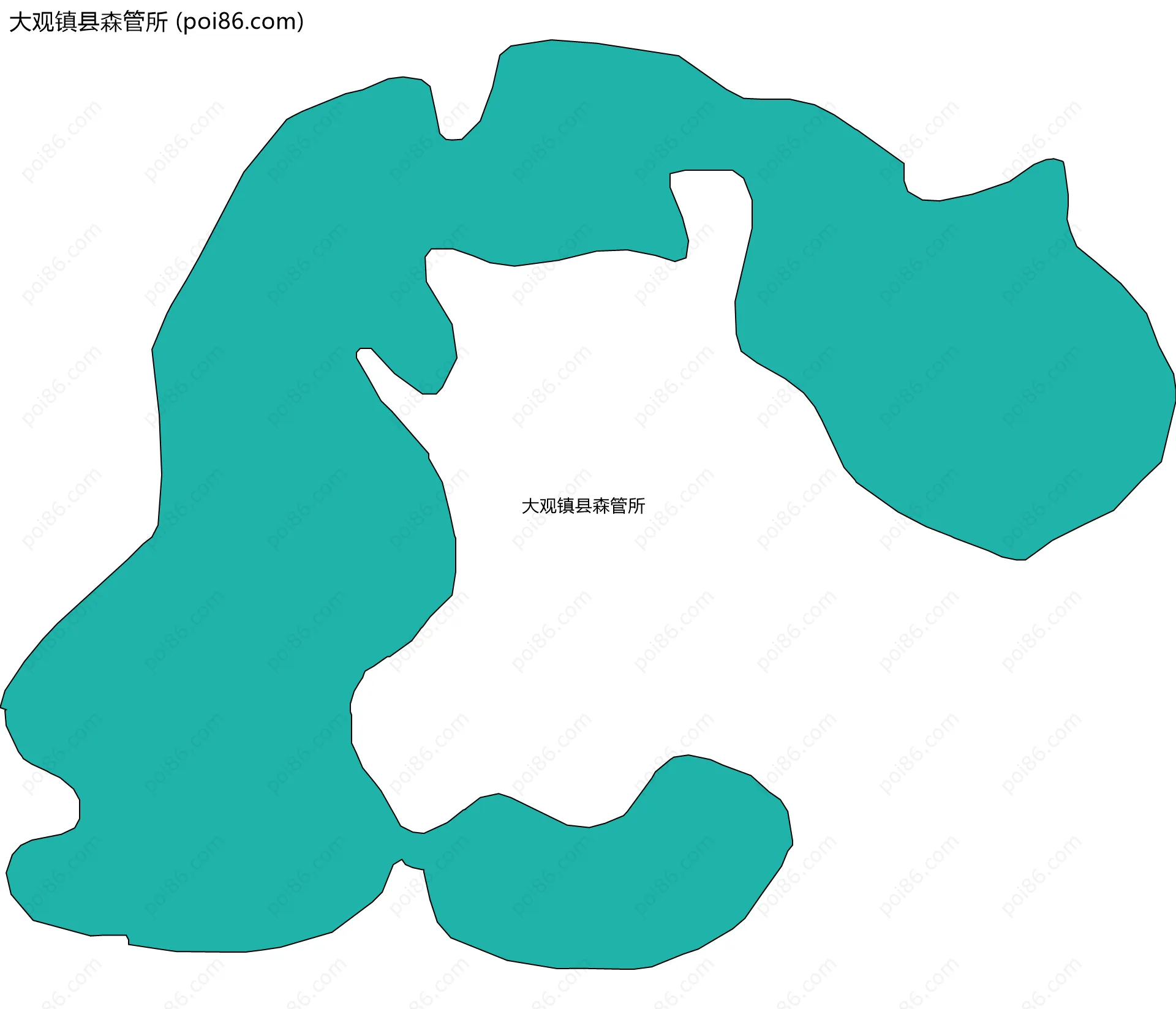 大观镇县森管所边界地图