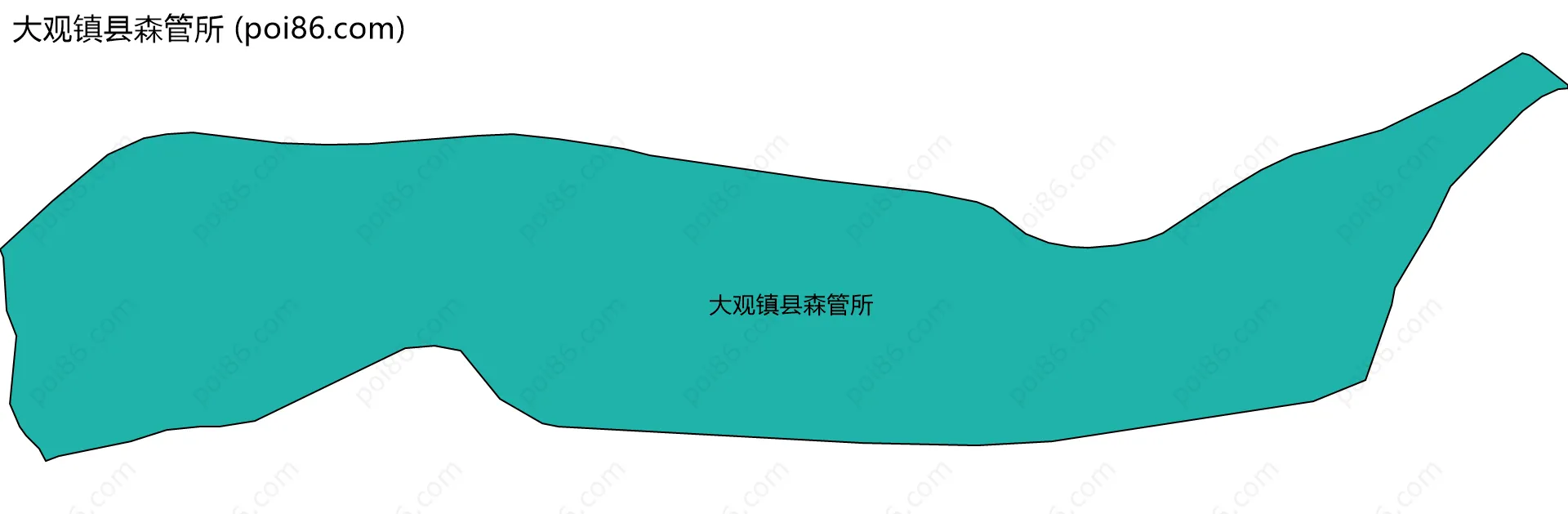 大观镇县森管所边界地图