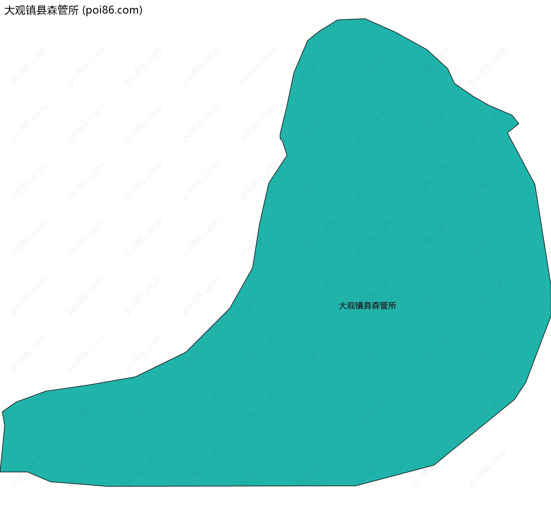大观镇县森管所边界地图