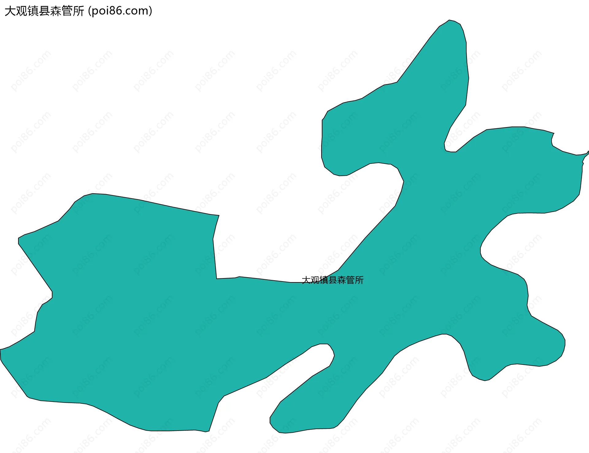 大观镇县森管所边界地图