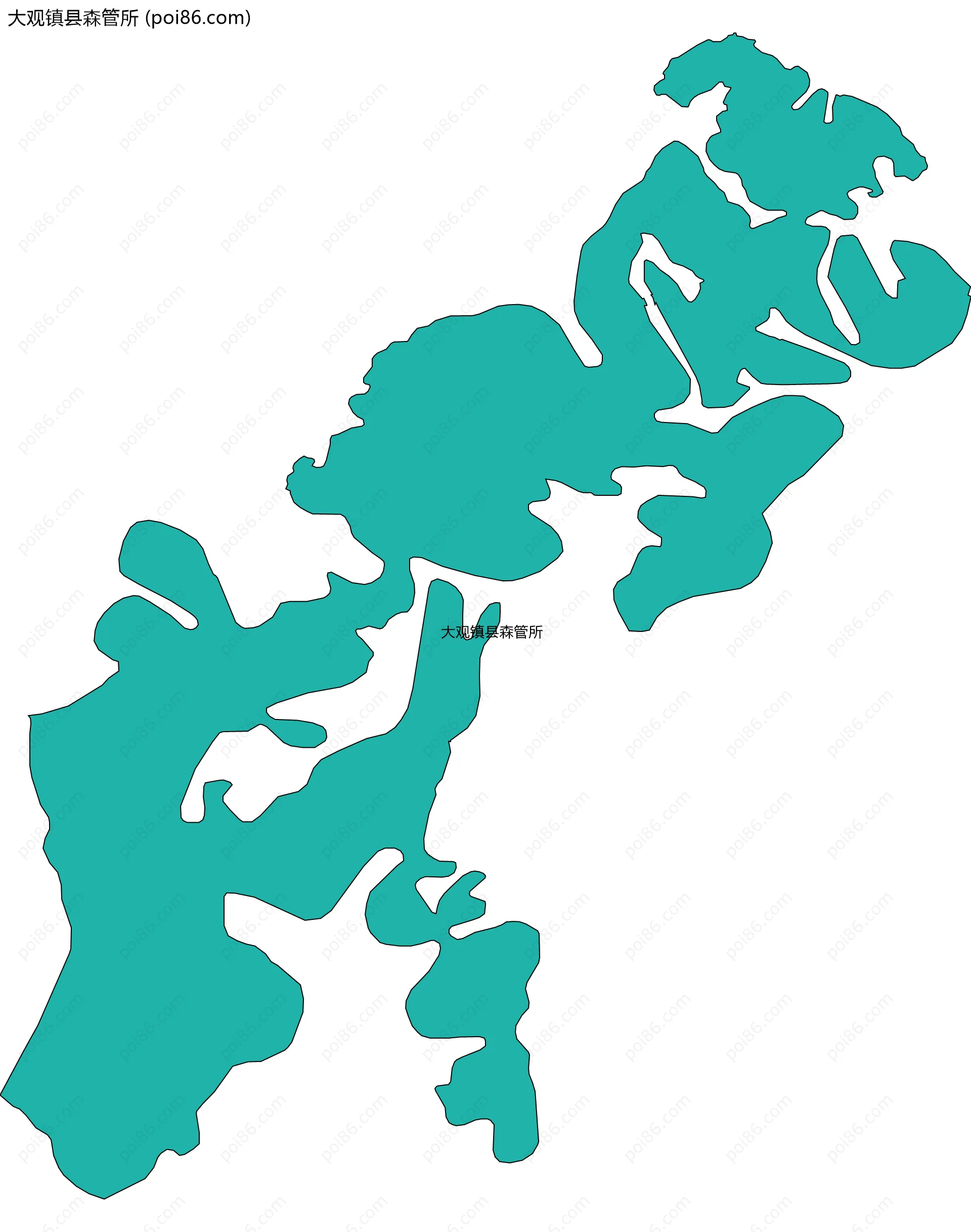 大观镇县森管所边界地图