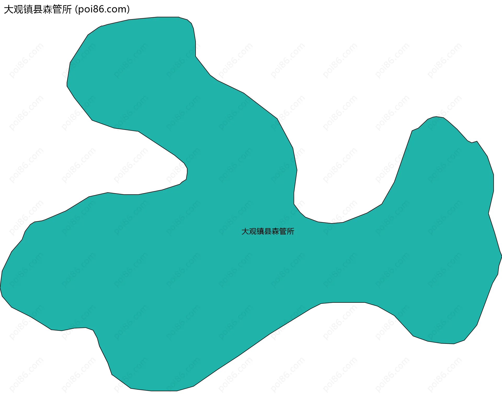 大观镇县森管所边界地图