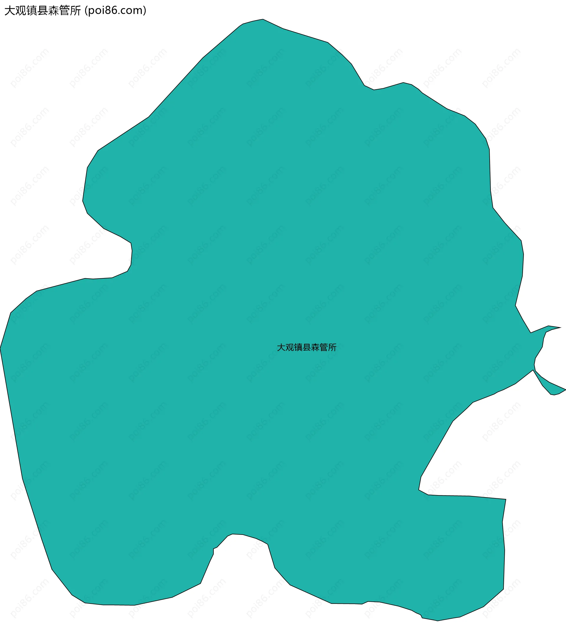 大观镇县森管所边界地图