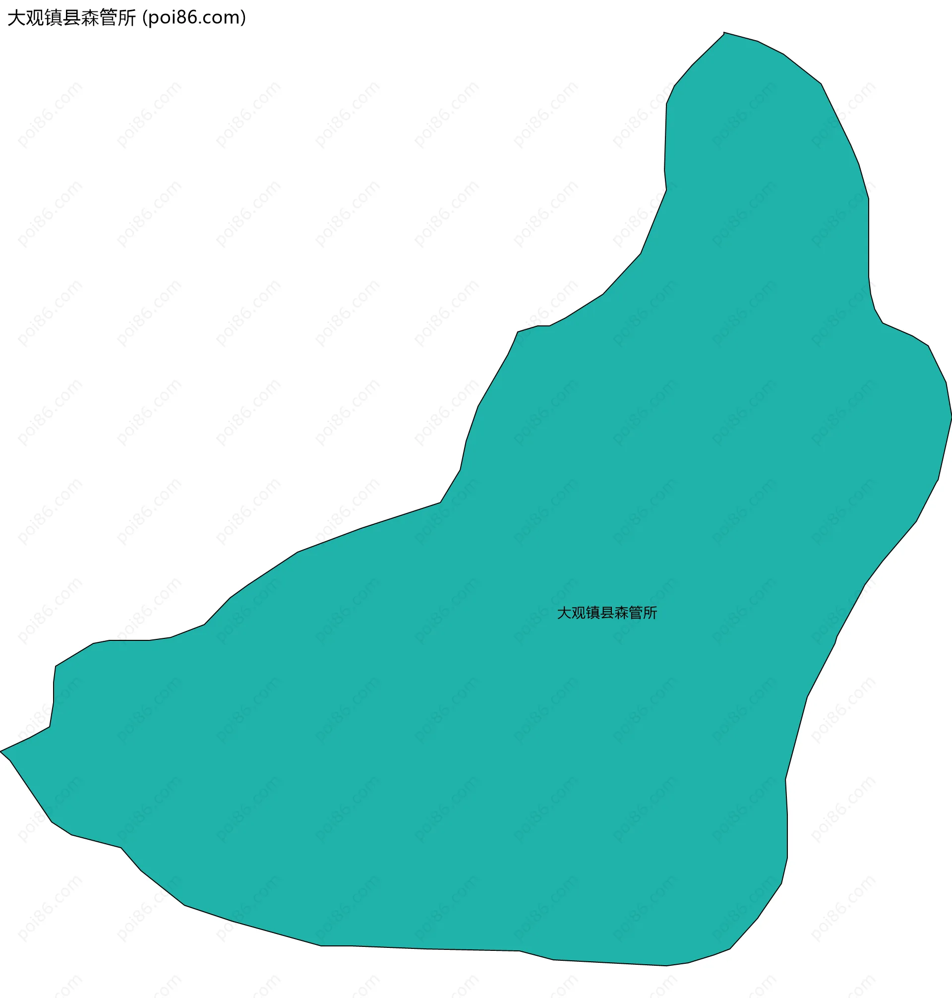 大观镇县森管所边界地图