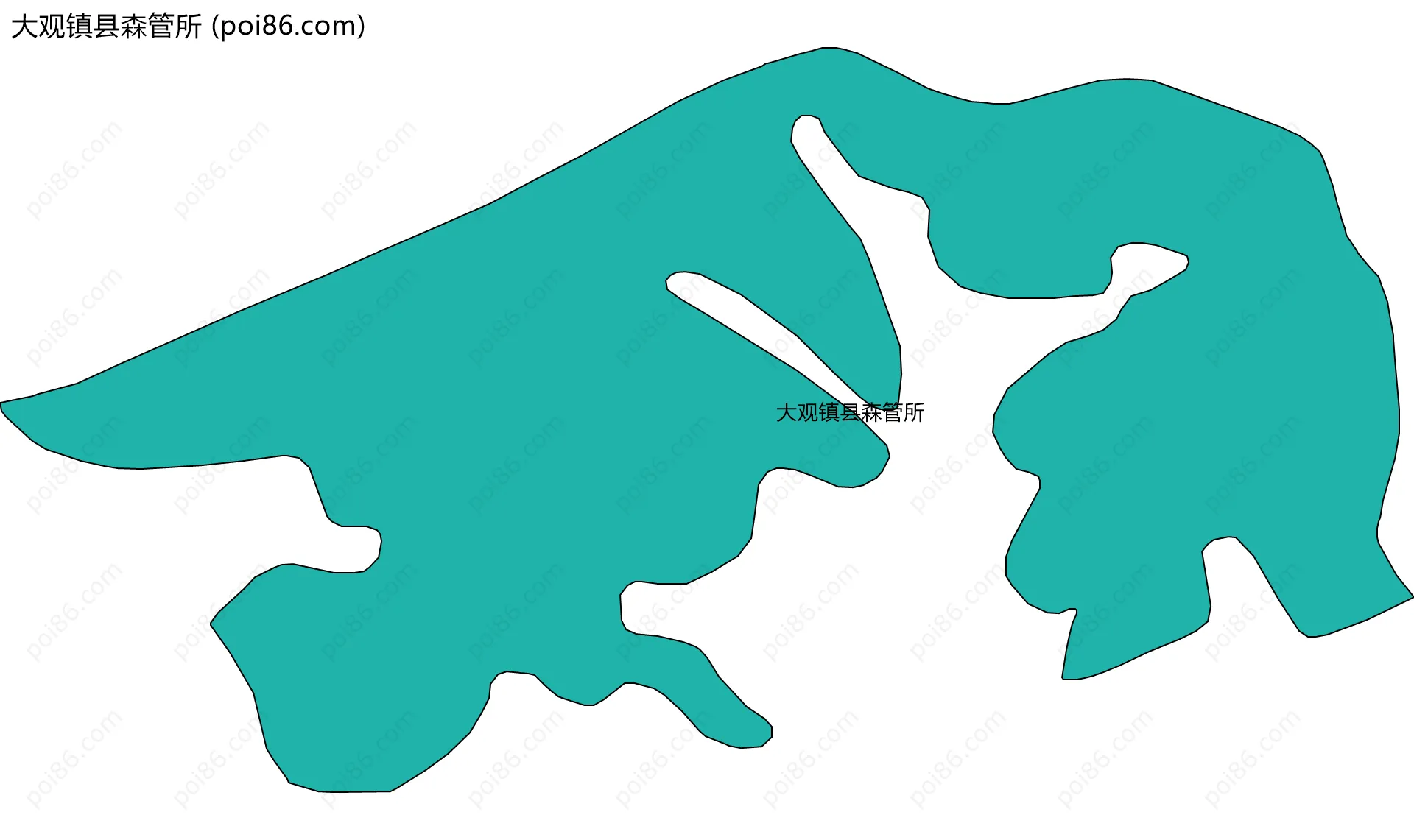 大观镇县森管所边界地图