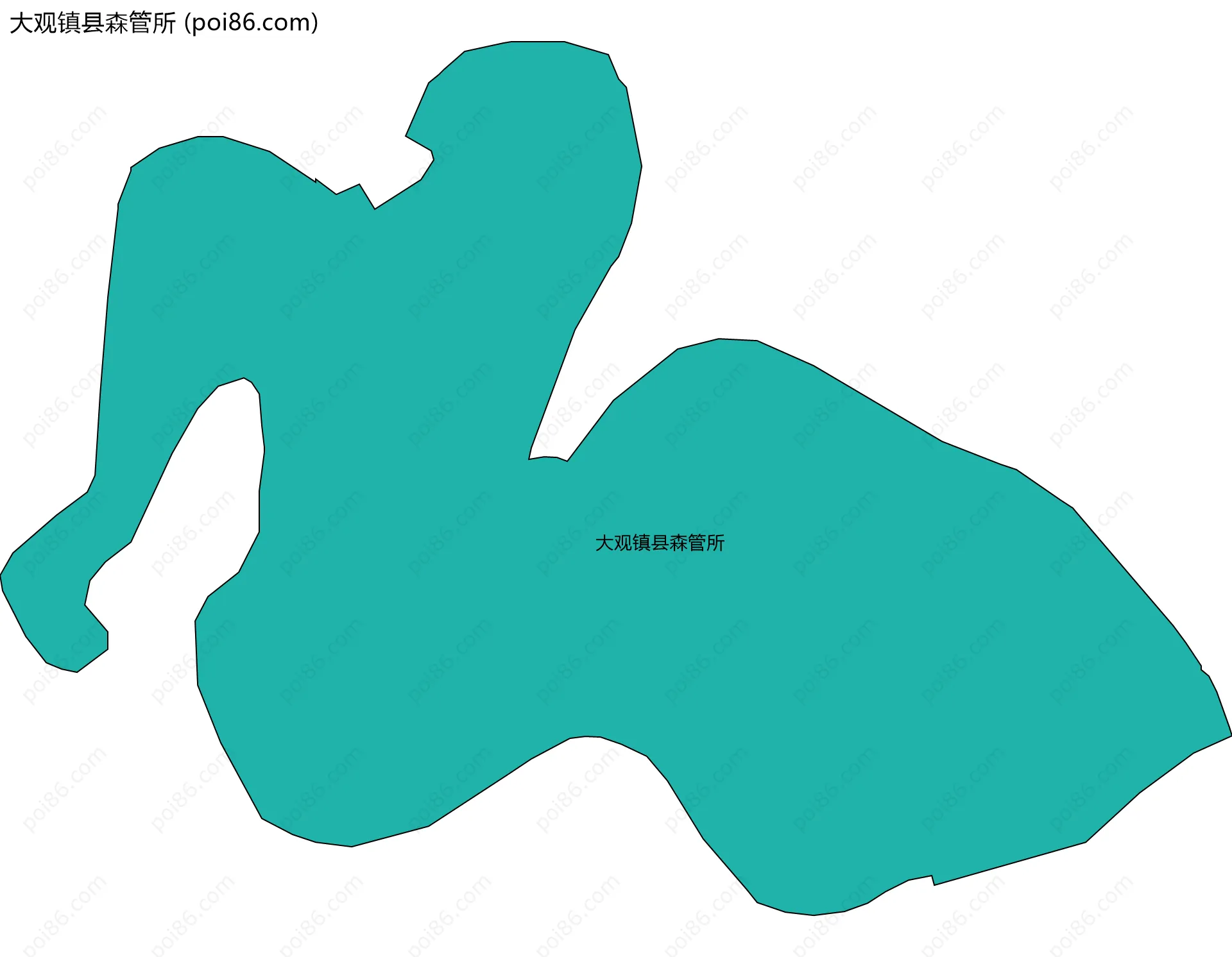 大观镇县森管所边界地图
