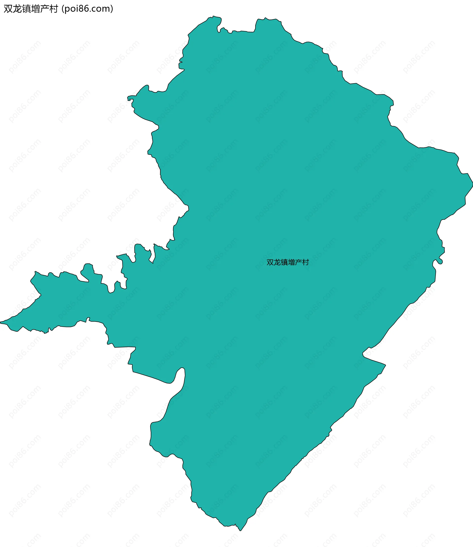 双龙镇增产村边界地图