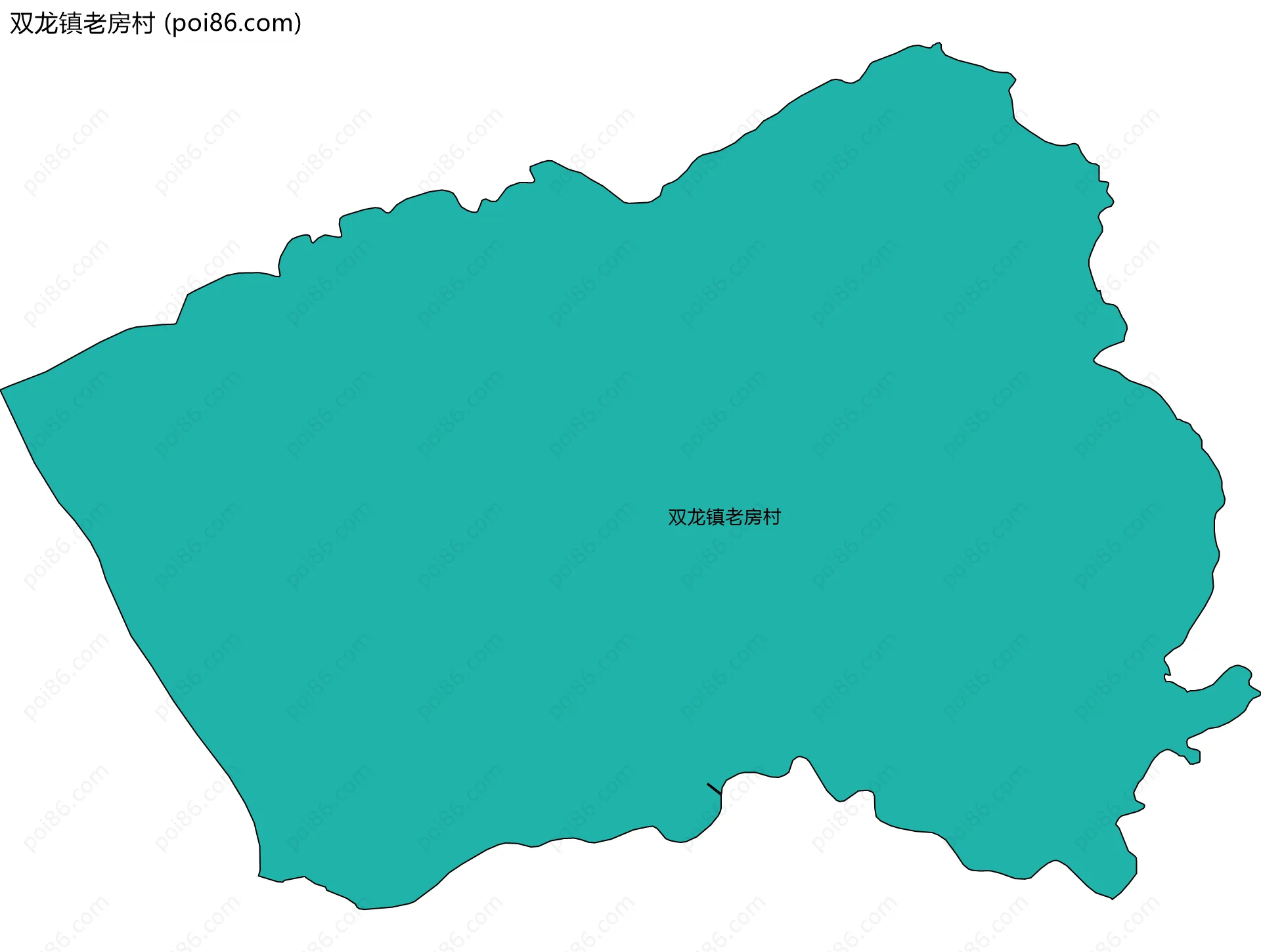 双龙镇老房村边界地图
