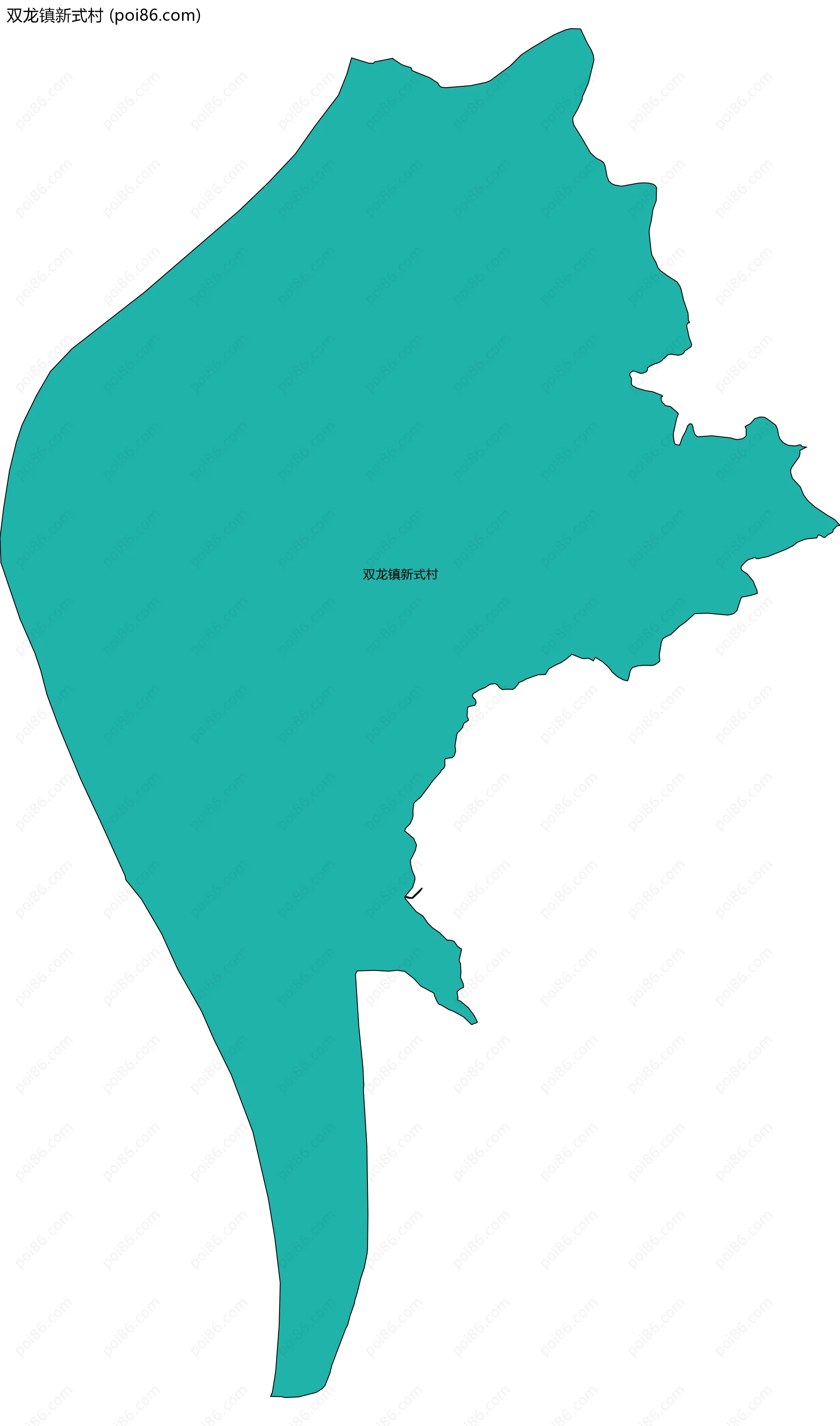 双龙镇新式村边界地图