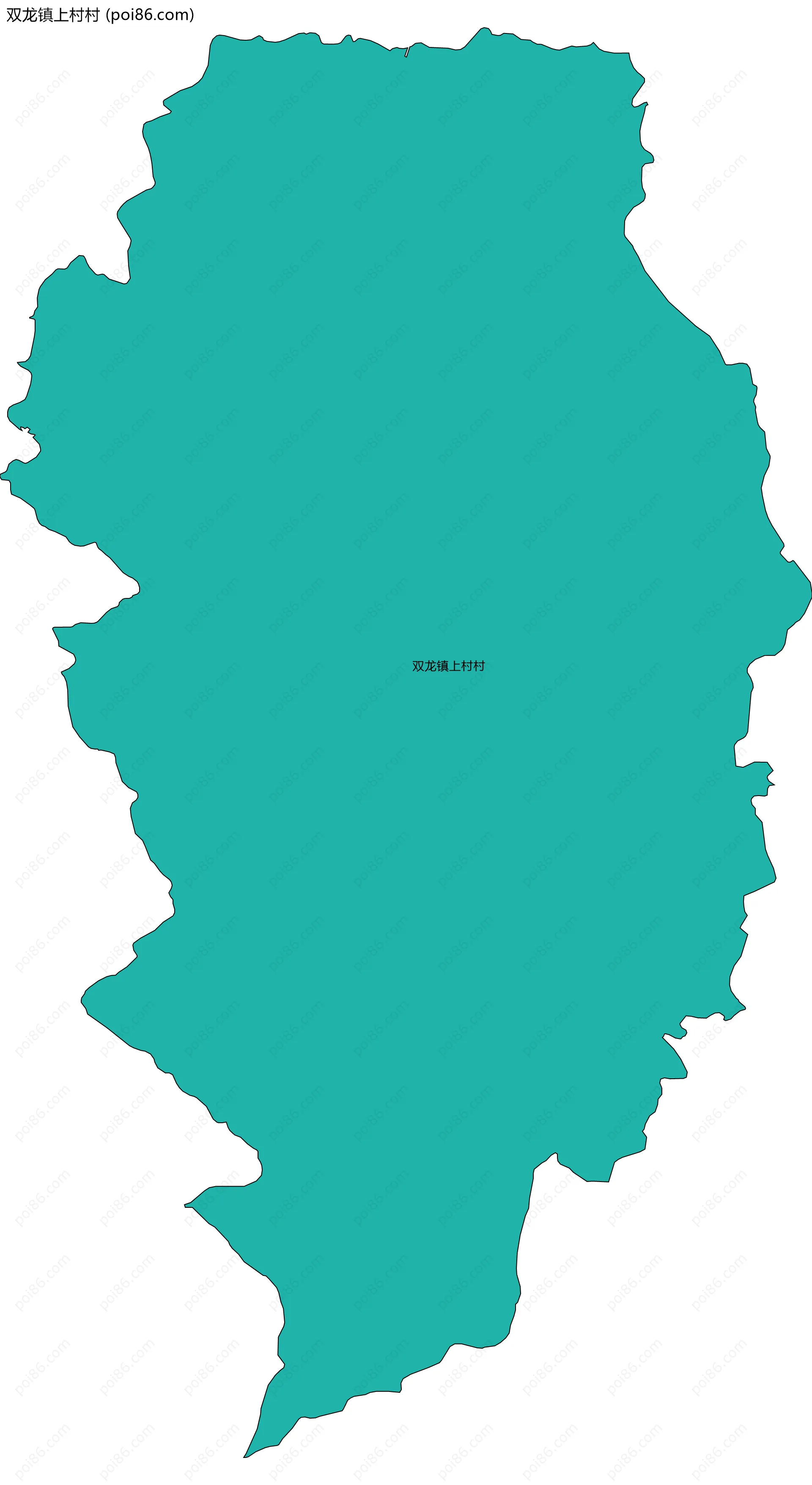 双龙镇上村村边界地图