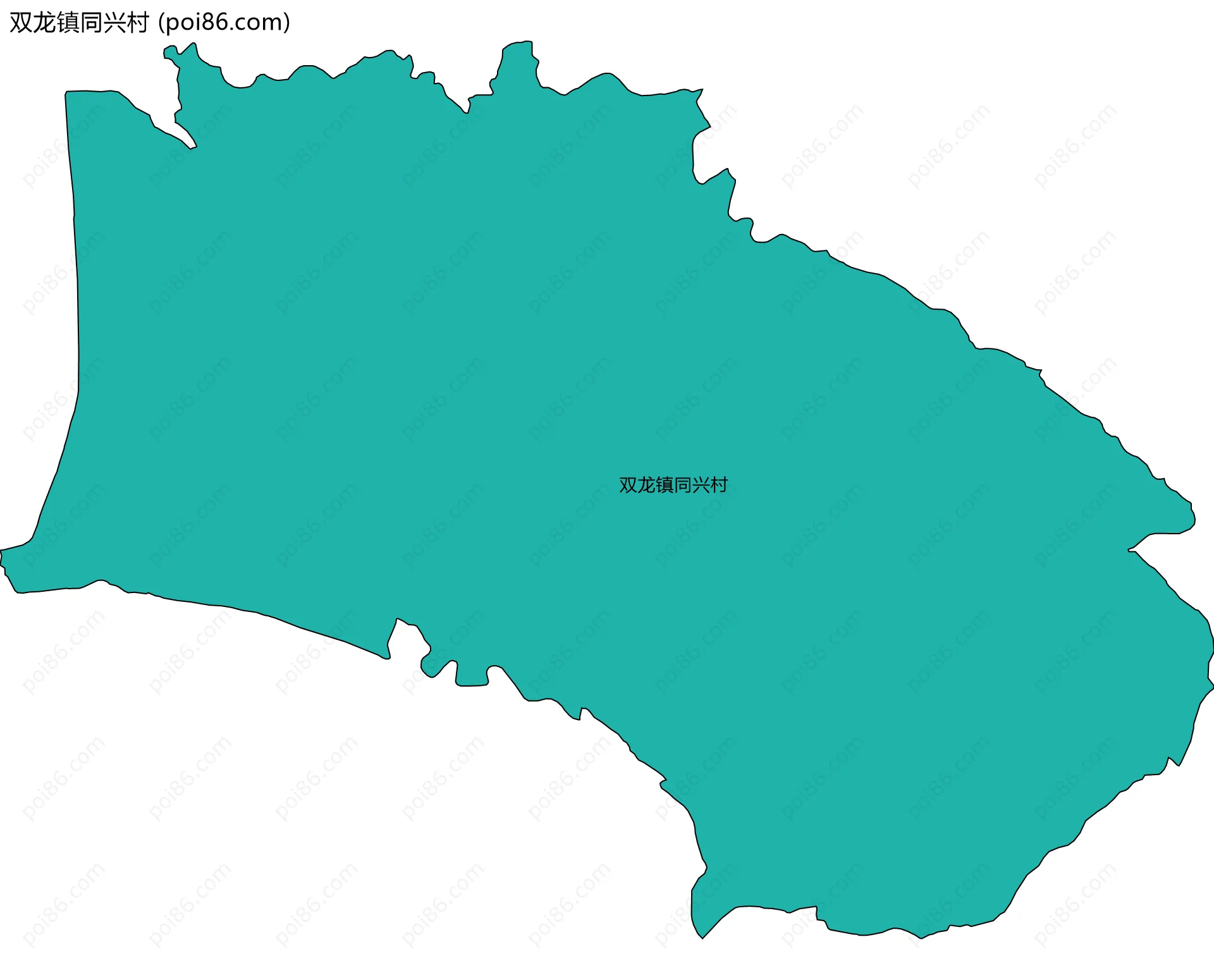 双龙镇同兴村边界地图