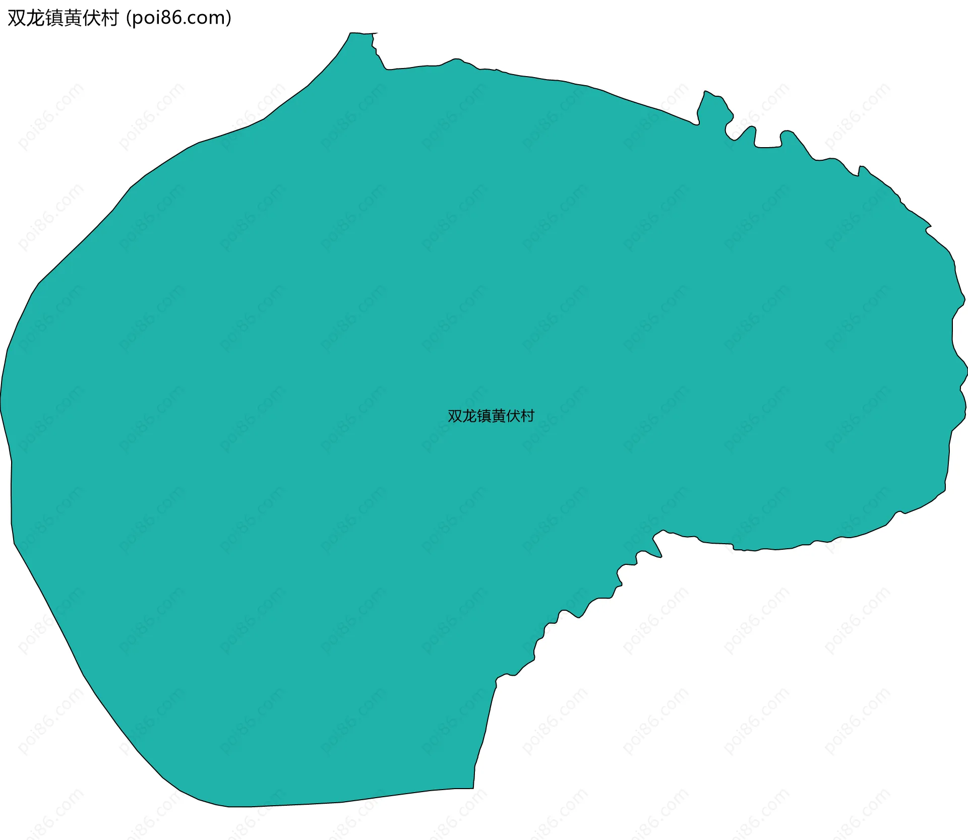 双龙镇黄伏村边界地图