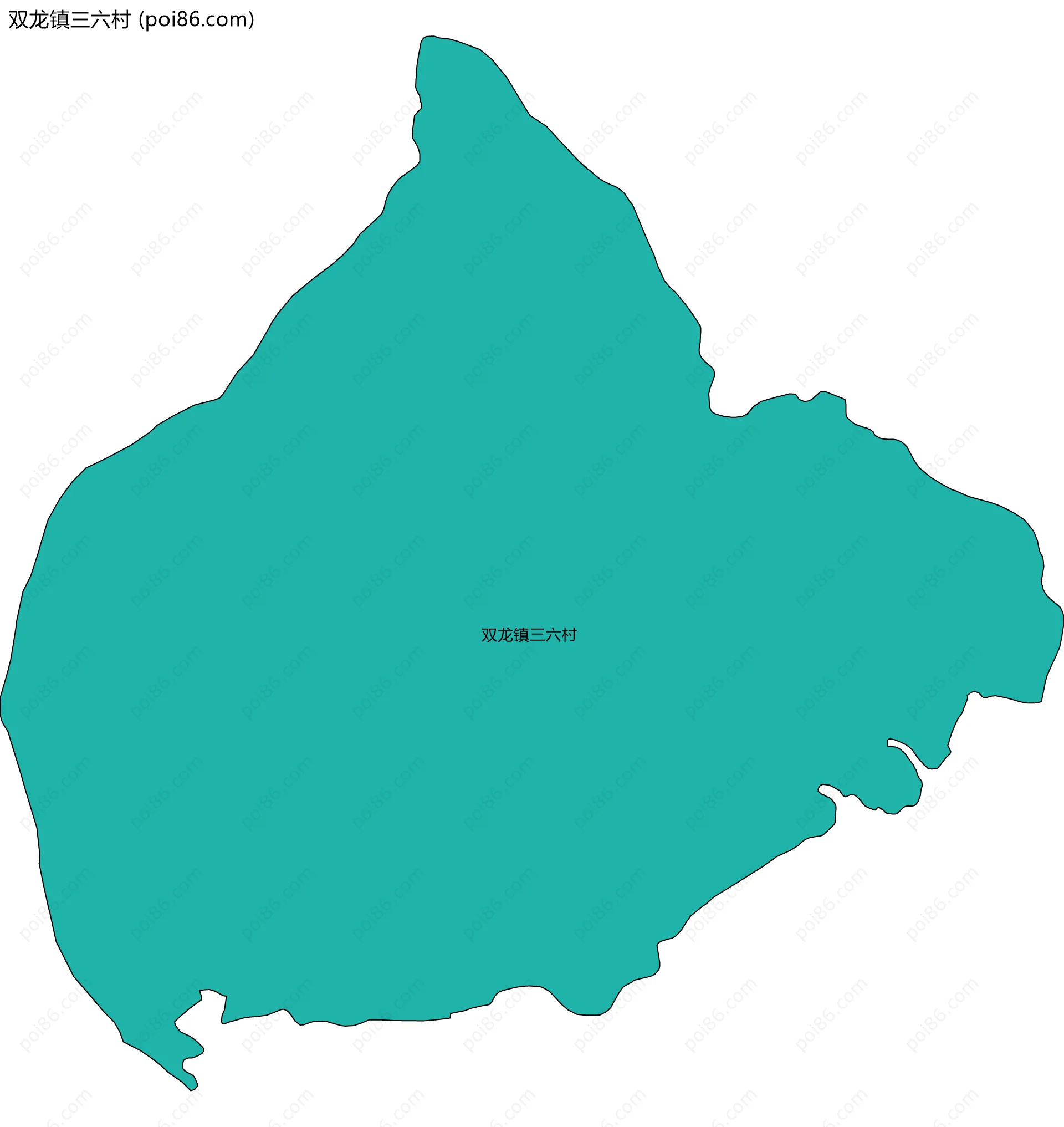 双龙镇三六村边界地图