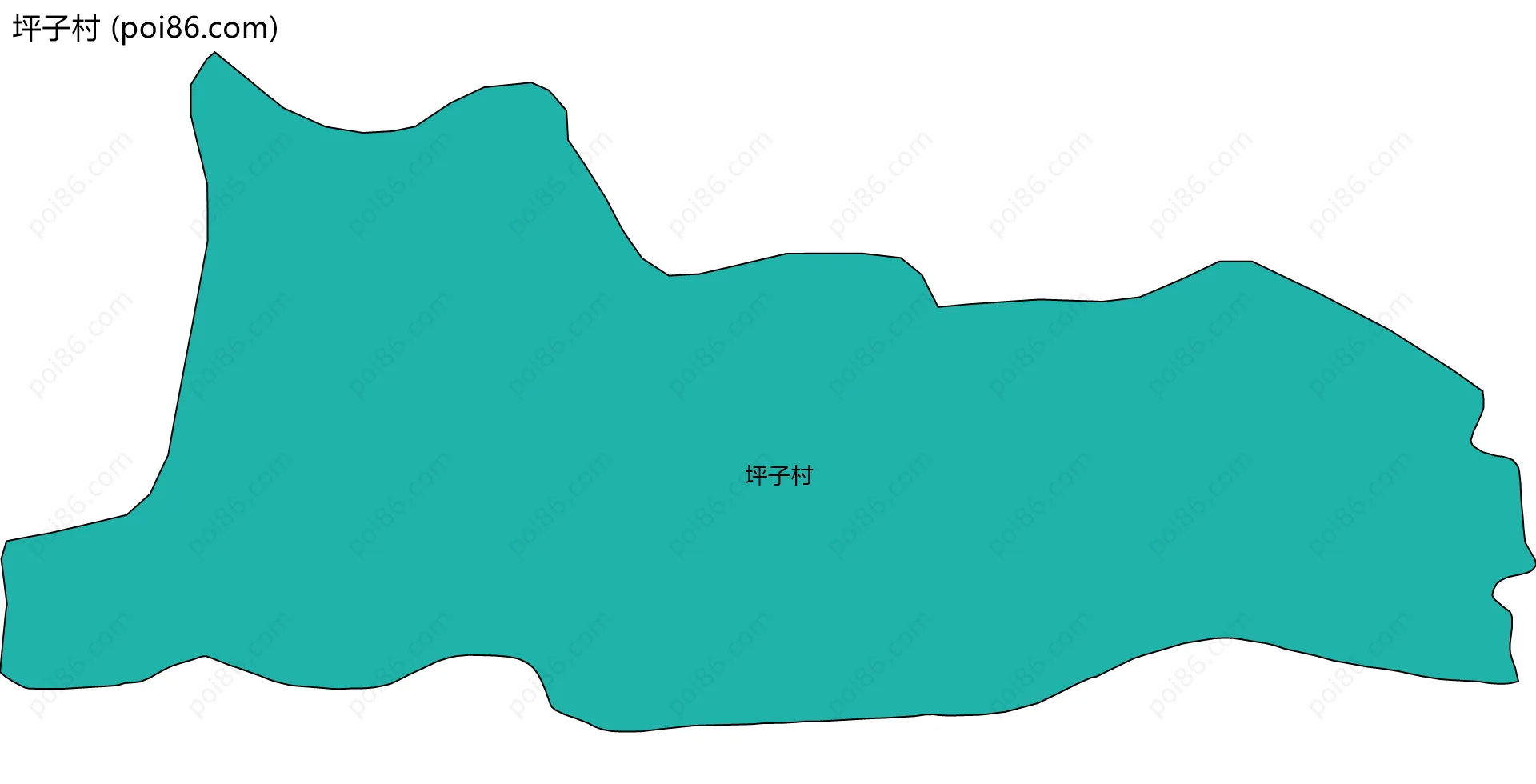 坪子村边界地图