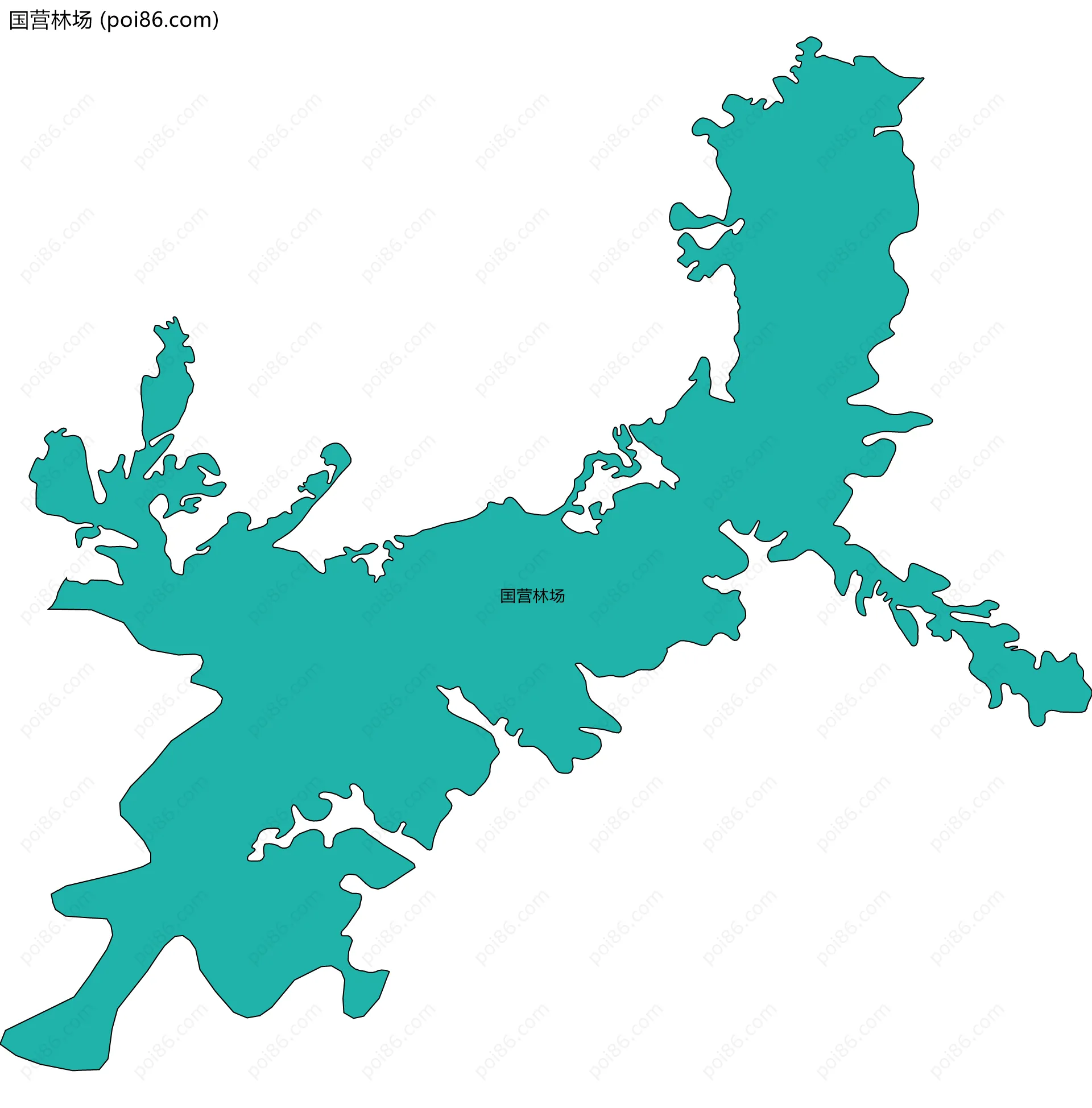 国营林场边界地图