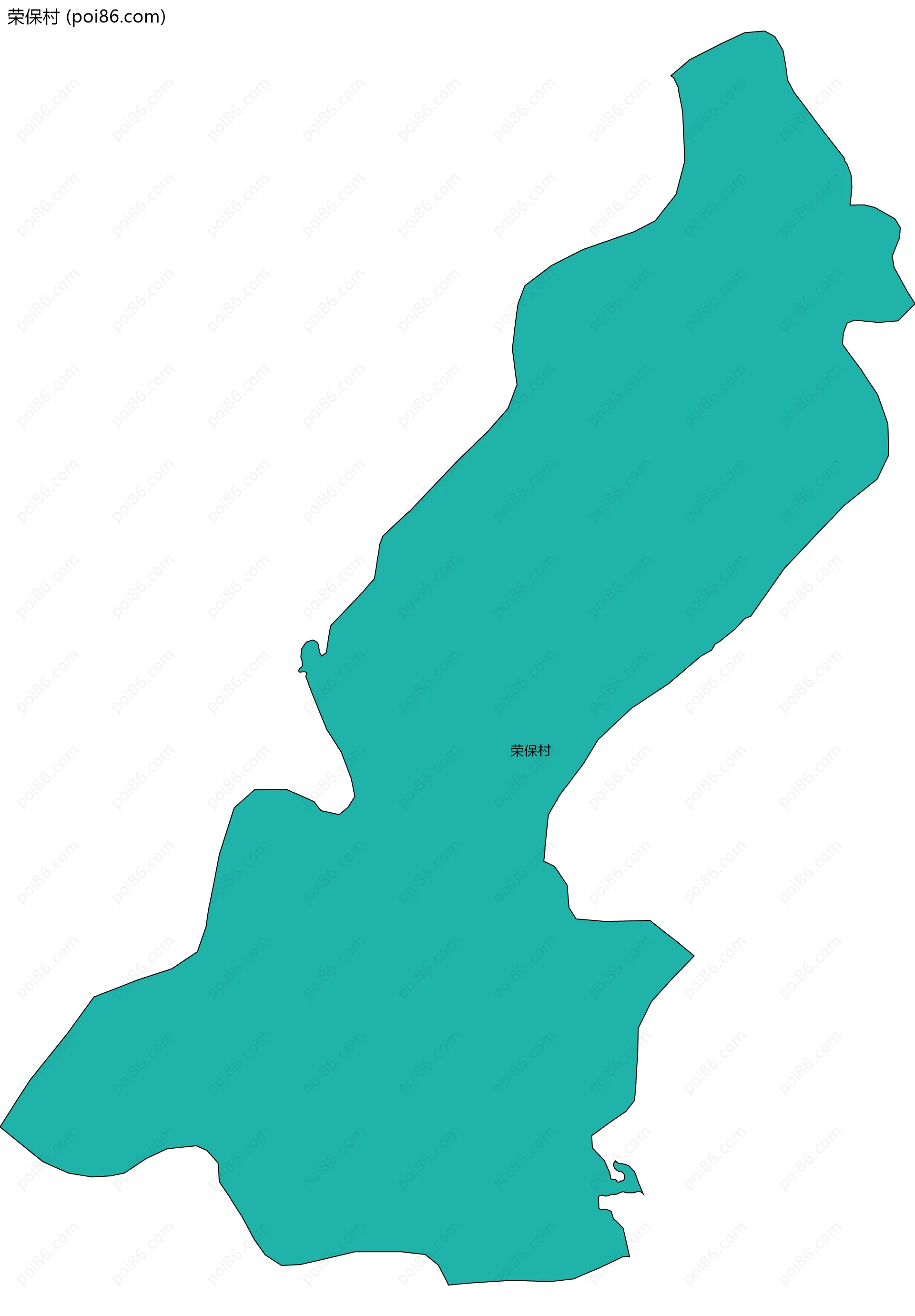 荣保村边界地图