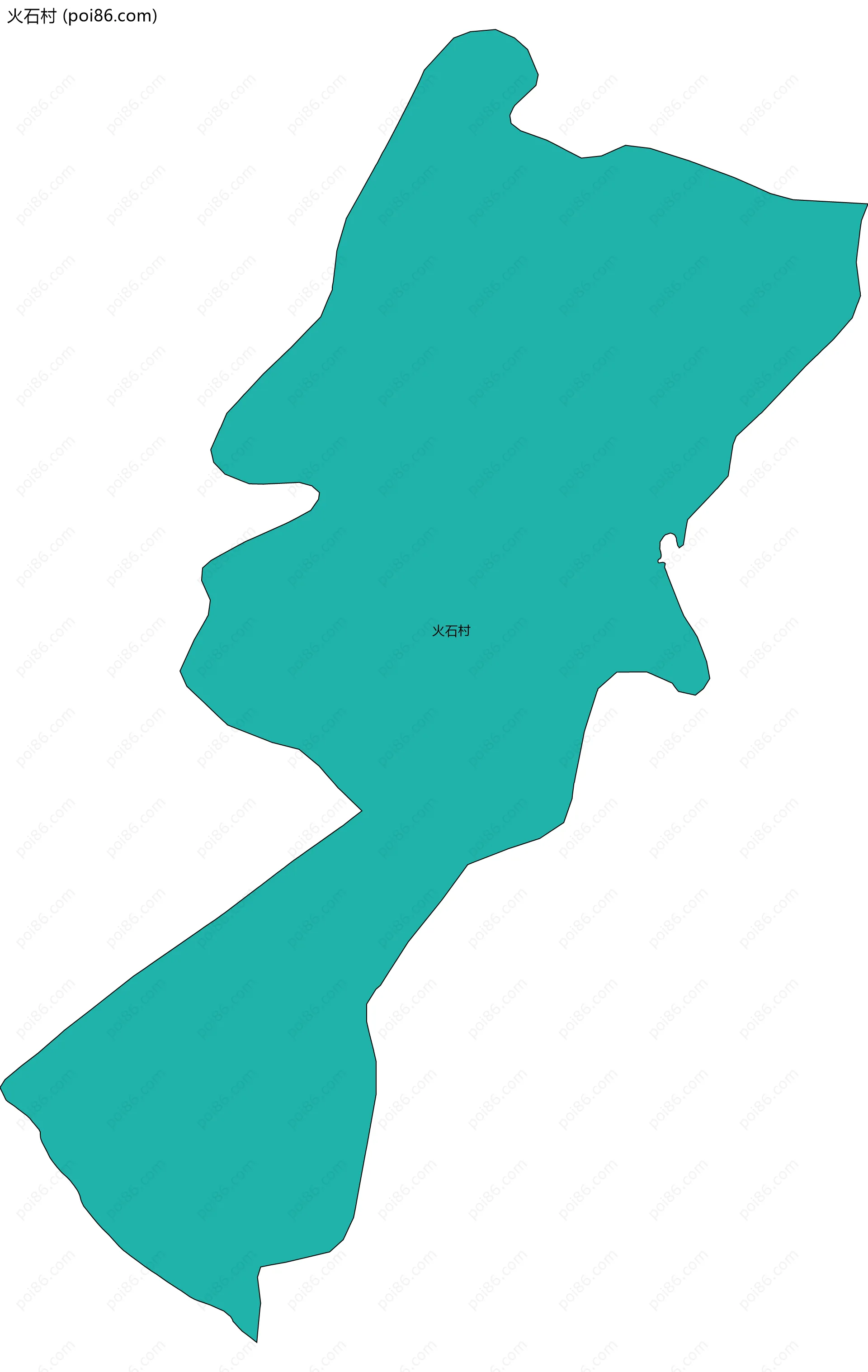 火石村边界地图