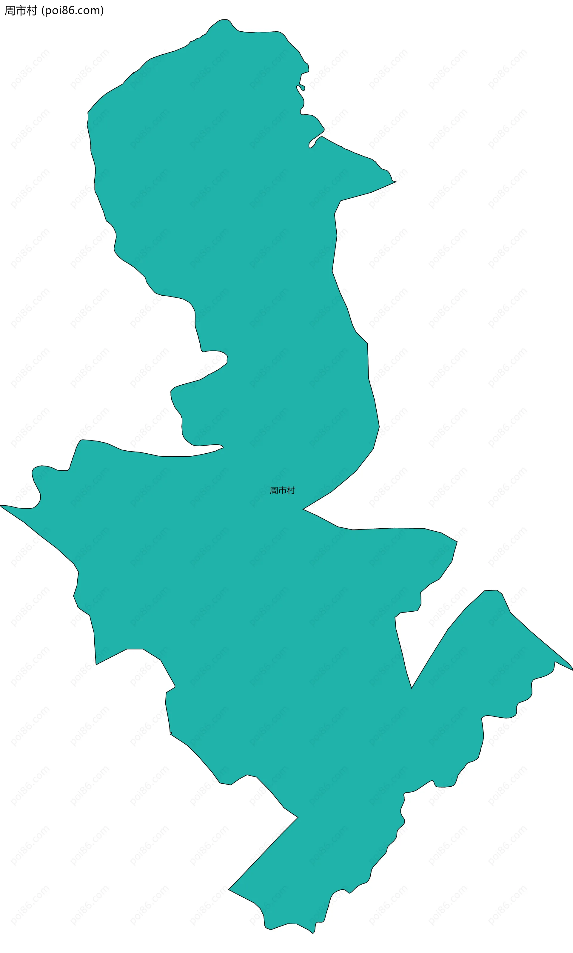 周市村边界地图