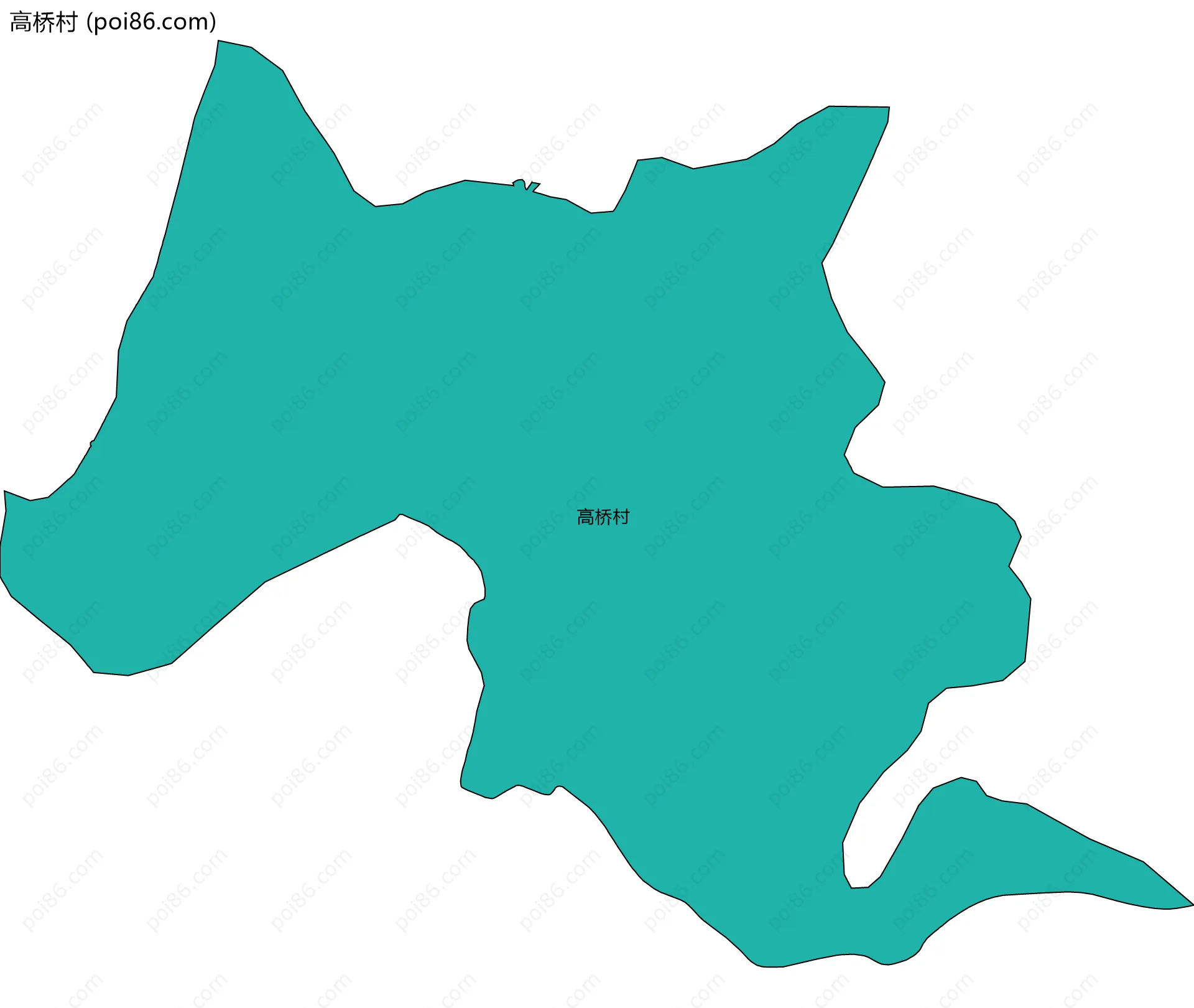 高桥村边界地图