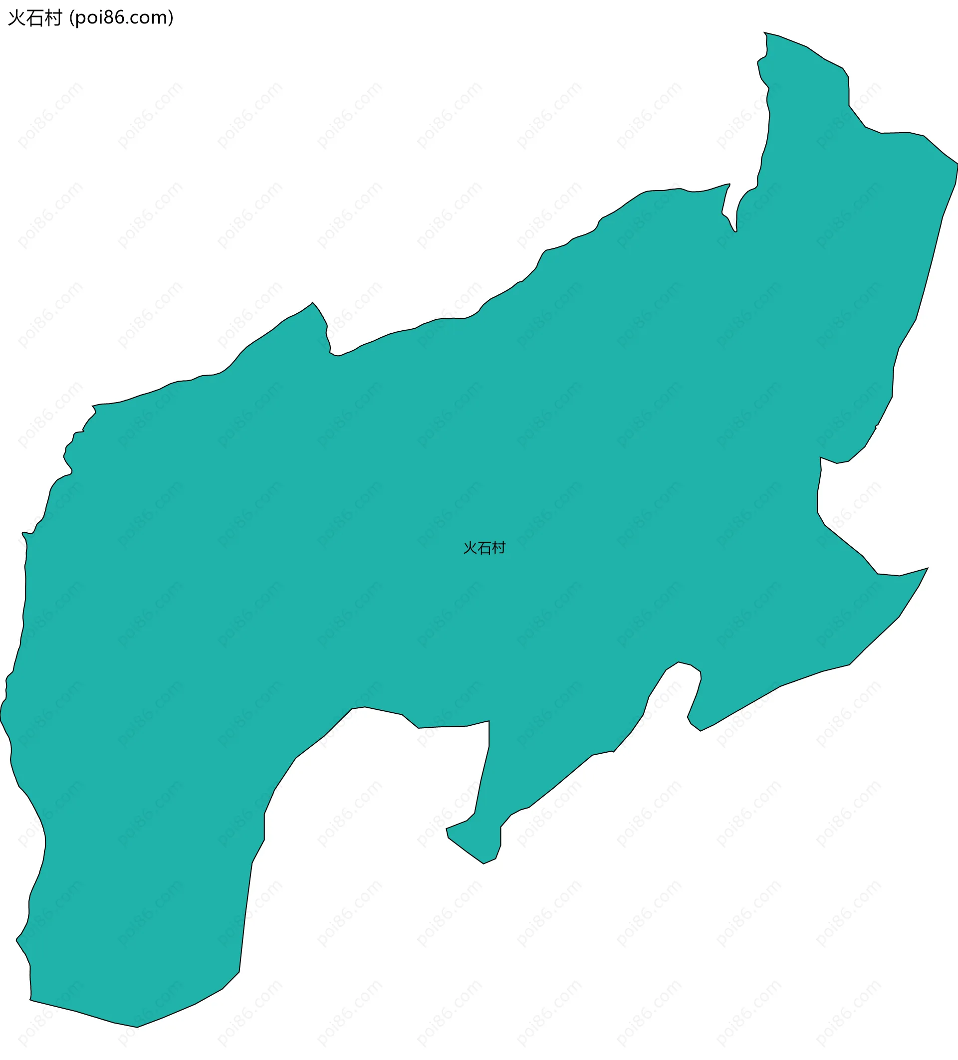 火石村边界地图