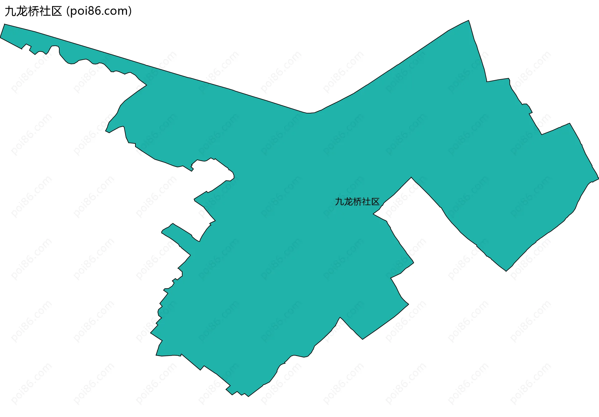 九龙桥社区边界地图