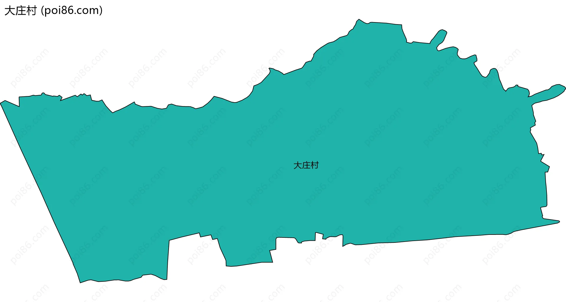 大庄村边界地图