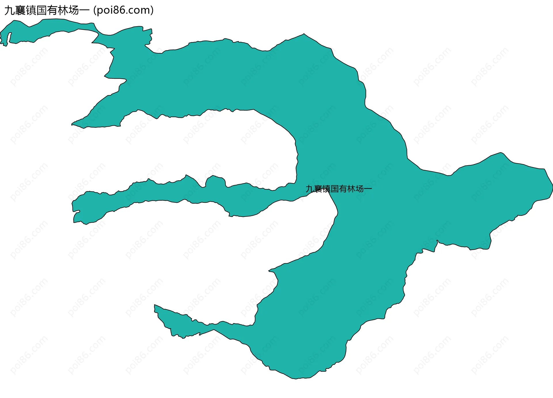 九襄镇国有林场一边界地图