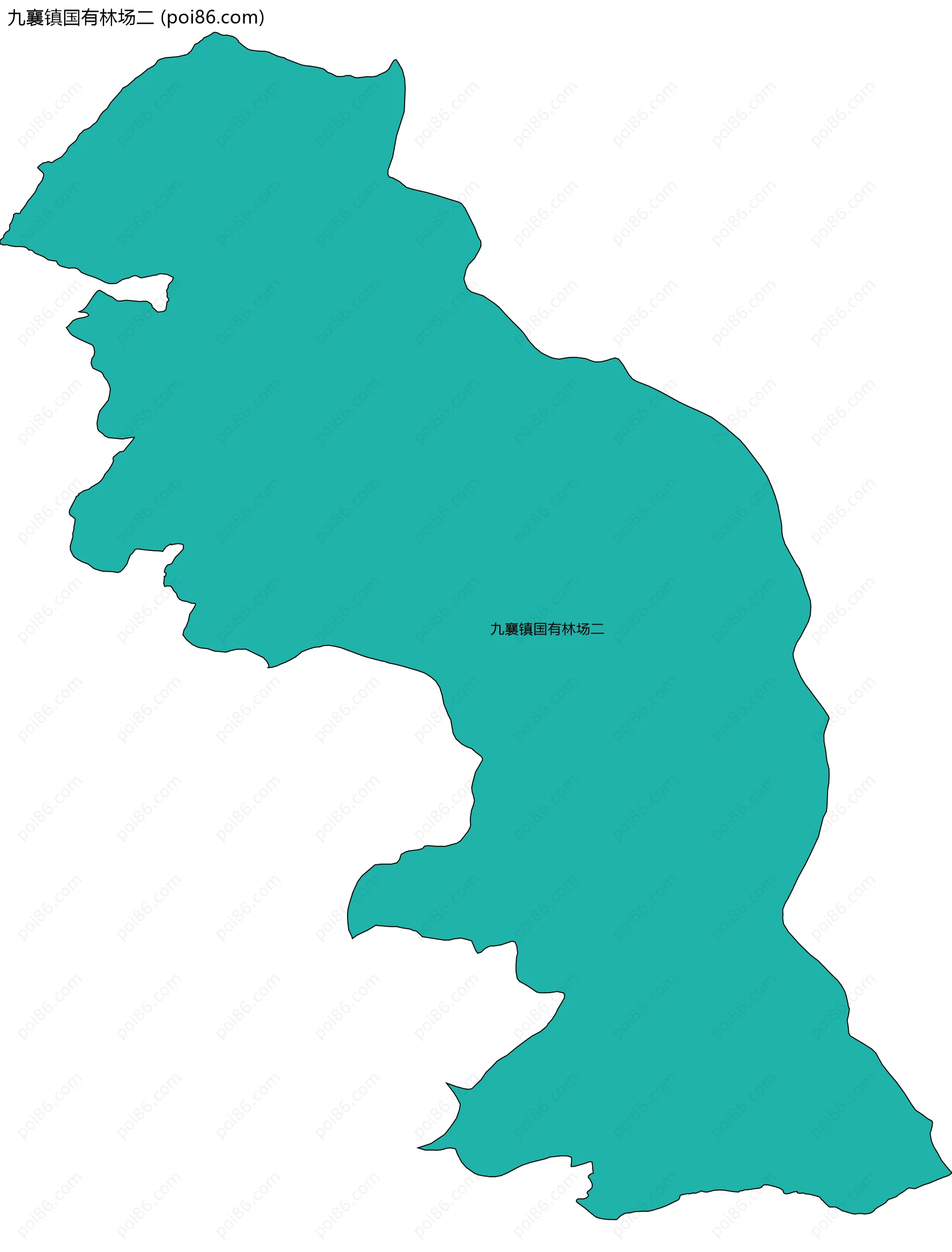 九襄镇国有林场二边界地图