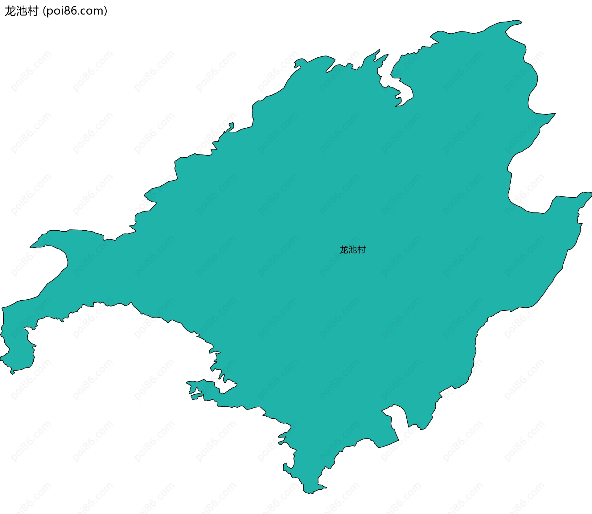 龙池村边界地图