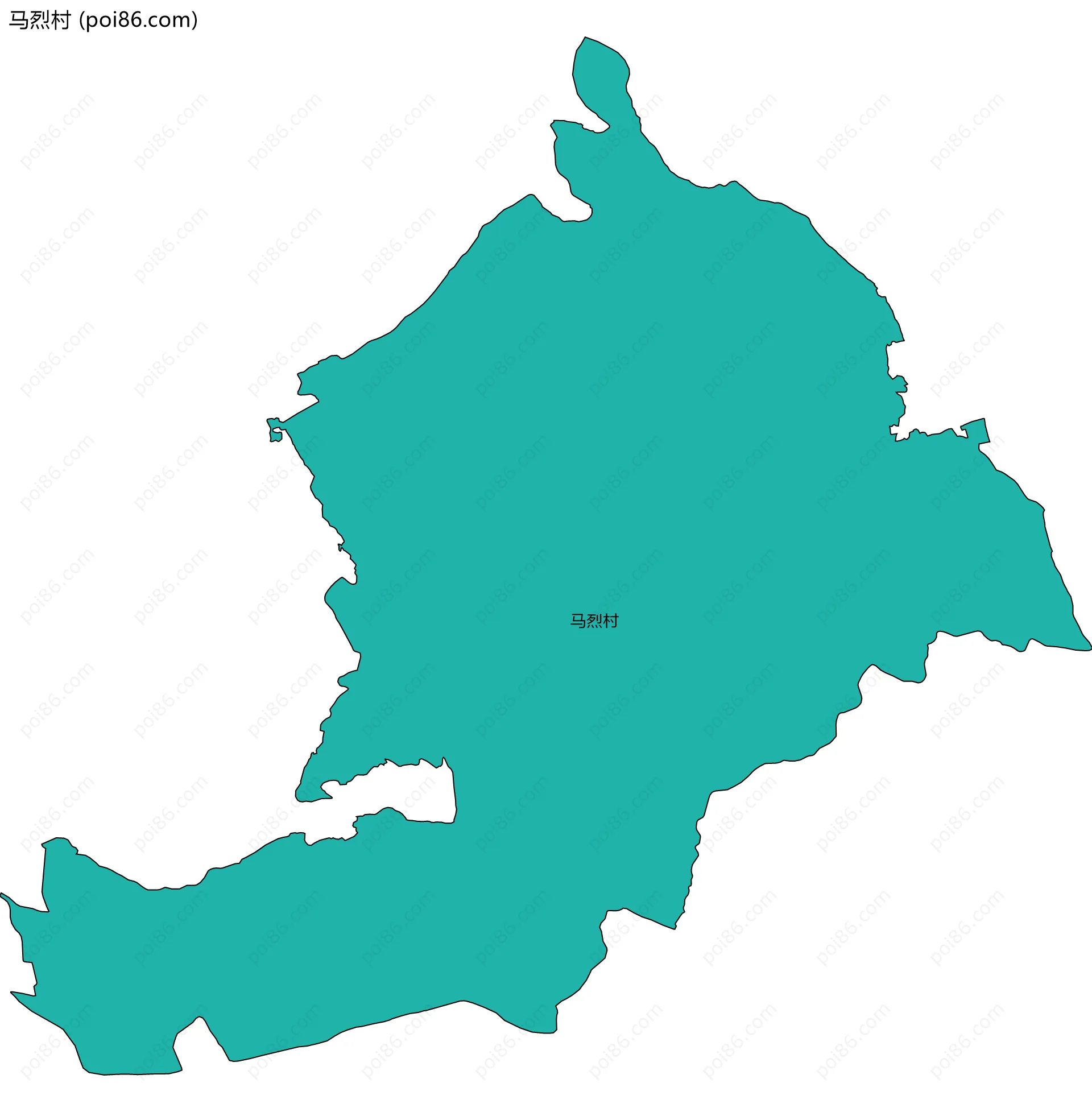 马烈村边界地图