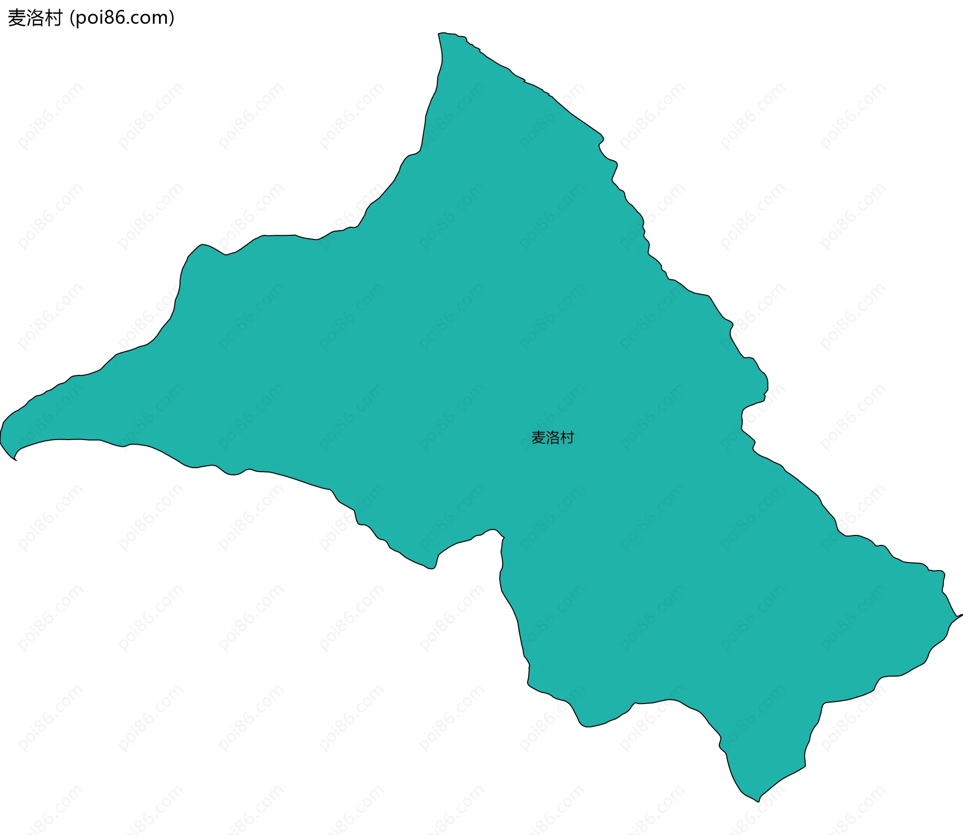 麦洛村边界地图