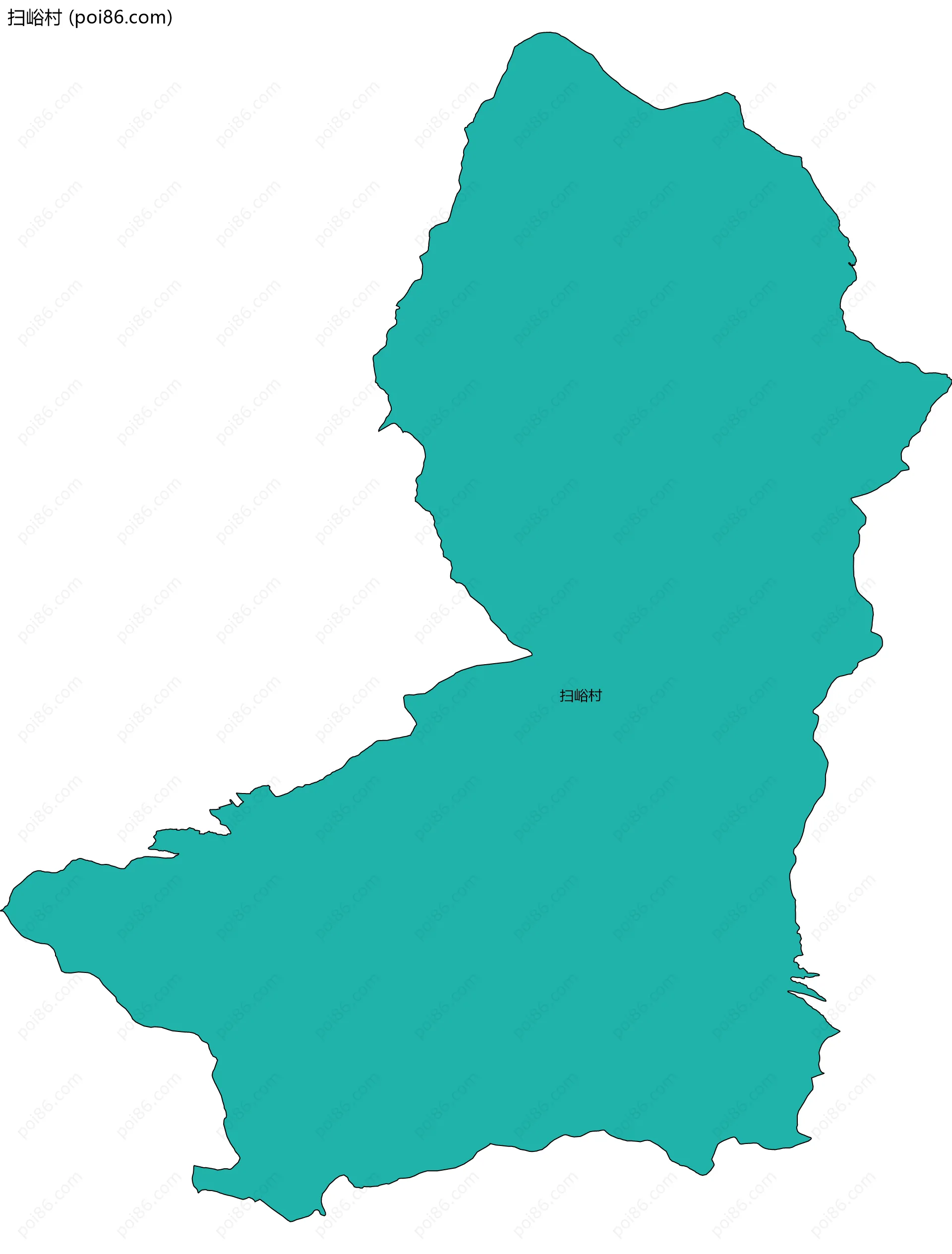 扫峪村边界地图