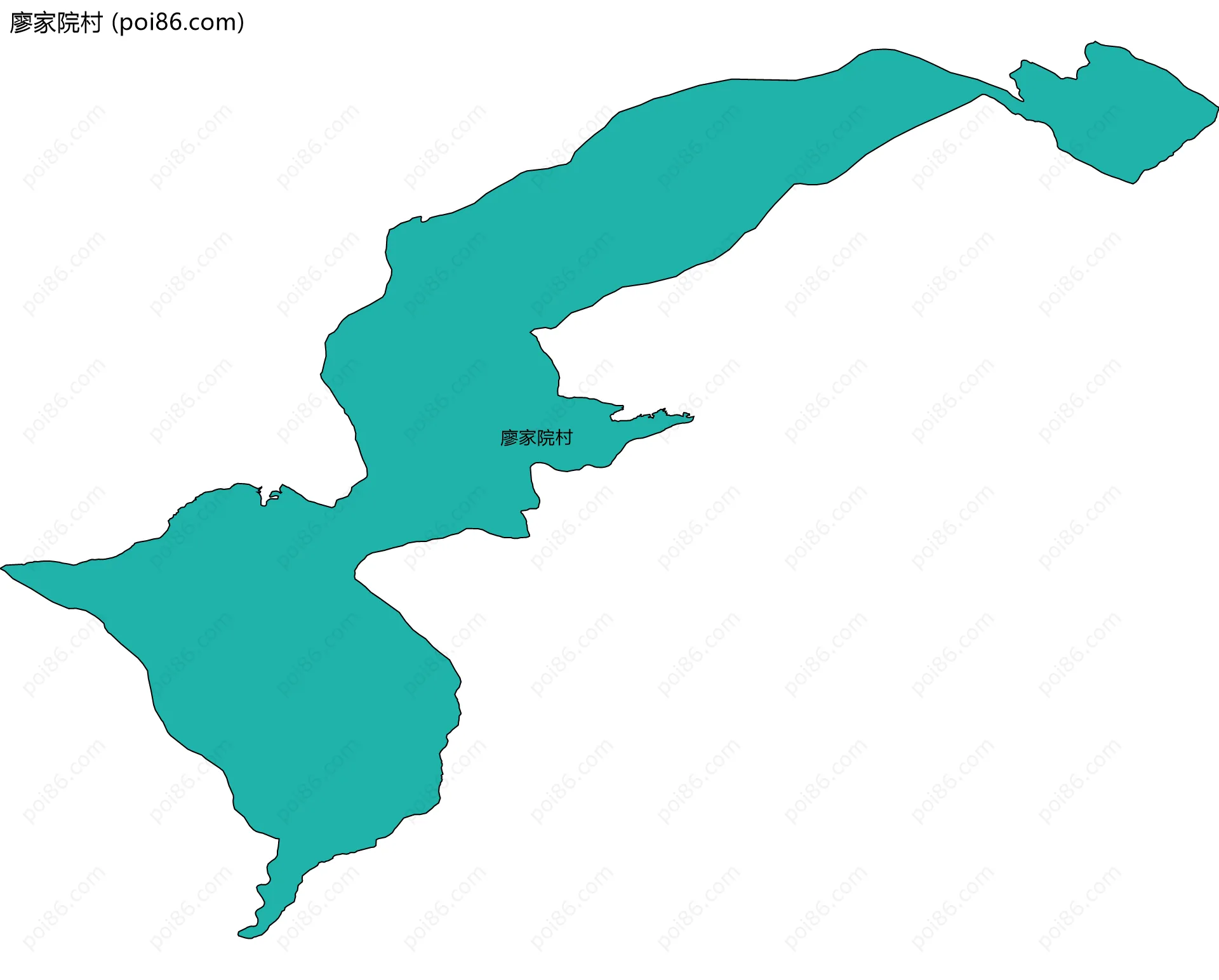 廖家院村边界地图