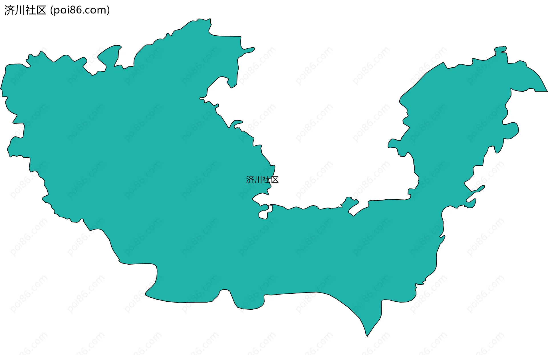 济川社区边界地图