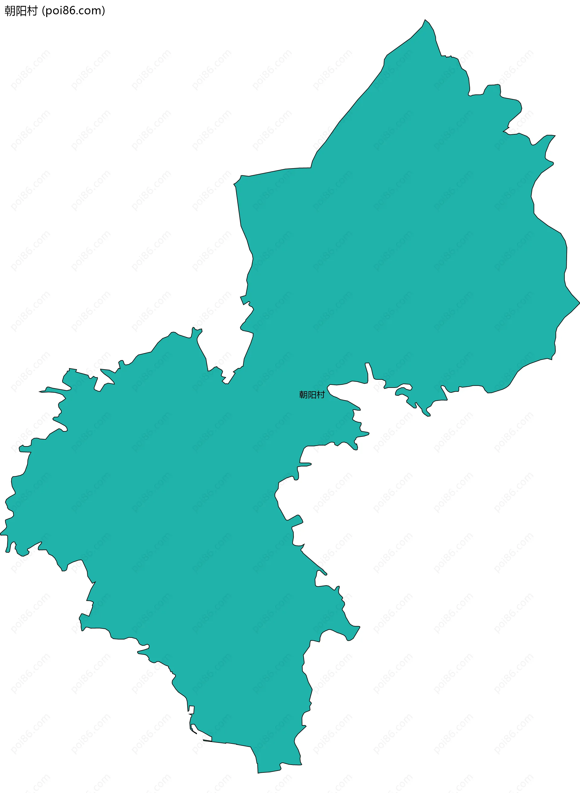 朝阳村边界地图
