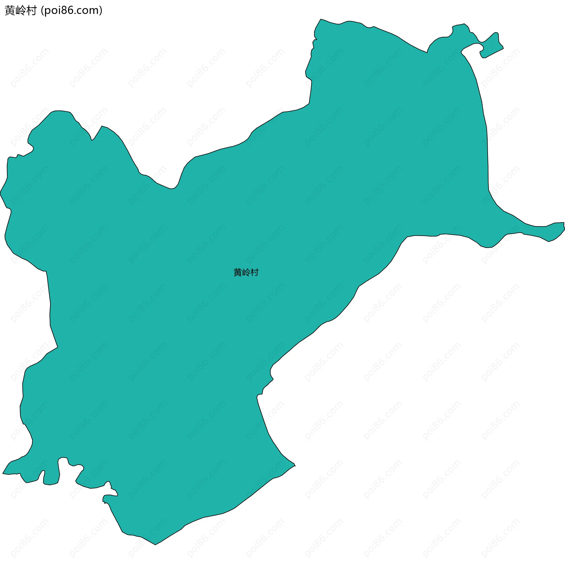 黄岭村边界地图