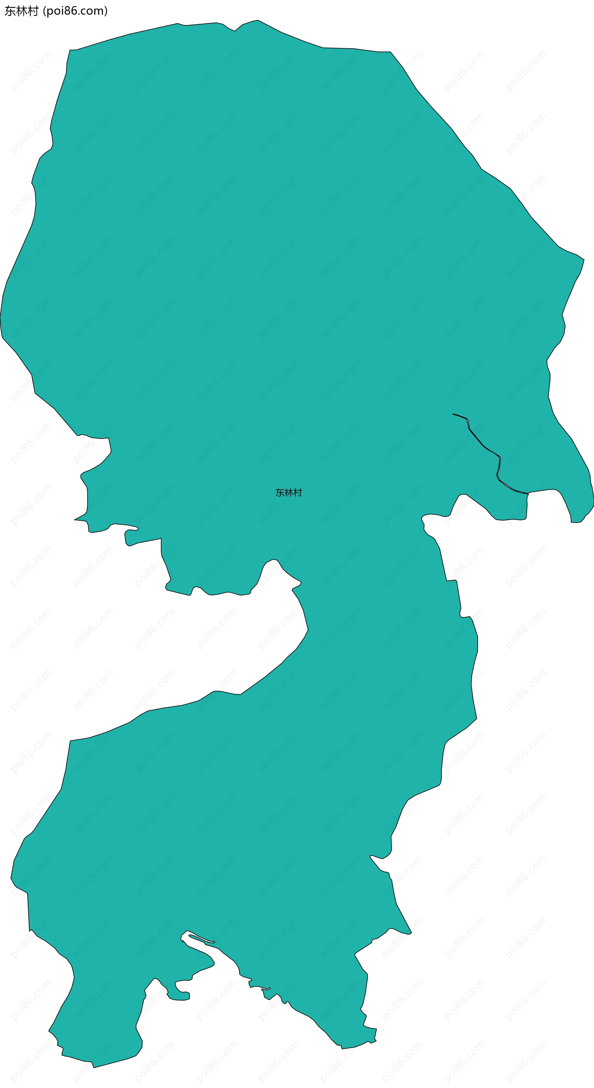 东林村边界地图