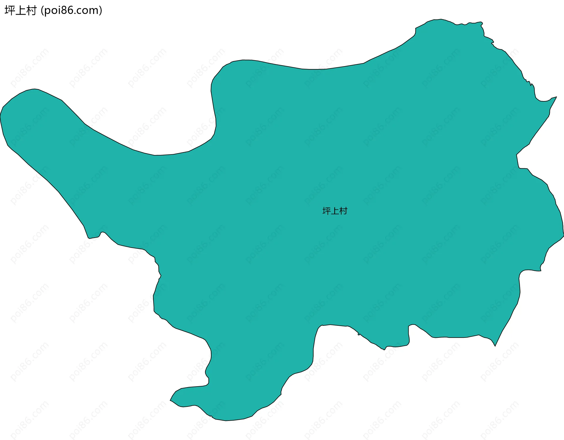 坪上村边界地图