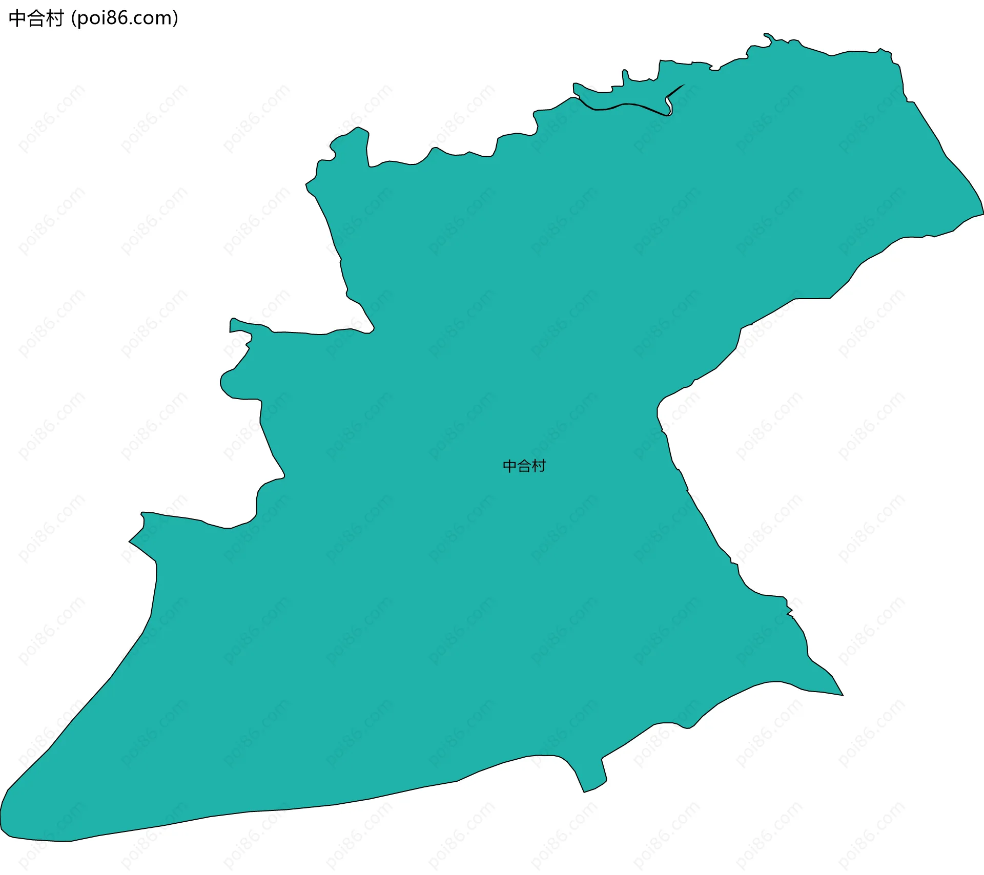 中合村边界地图