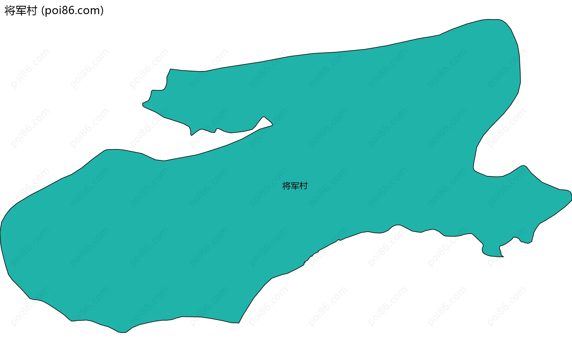 将军村边界地图
