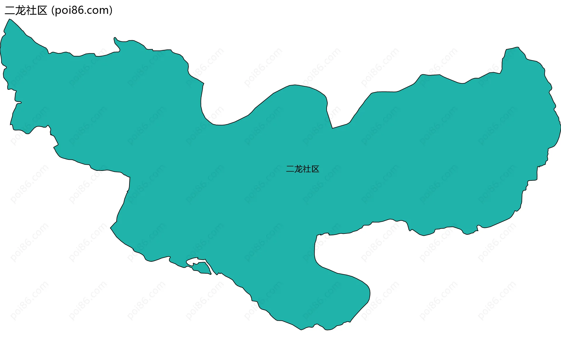 二龙社区边界地图