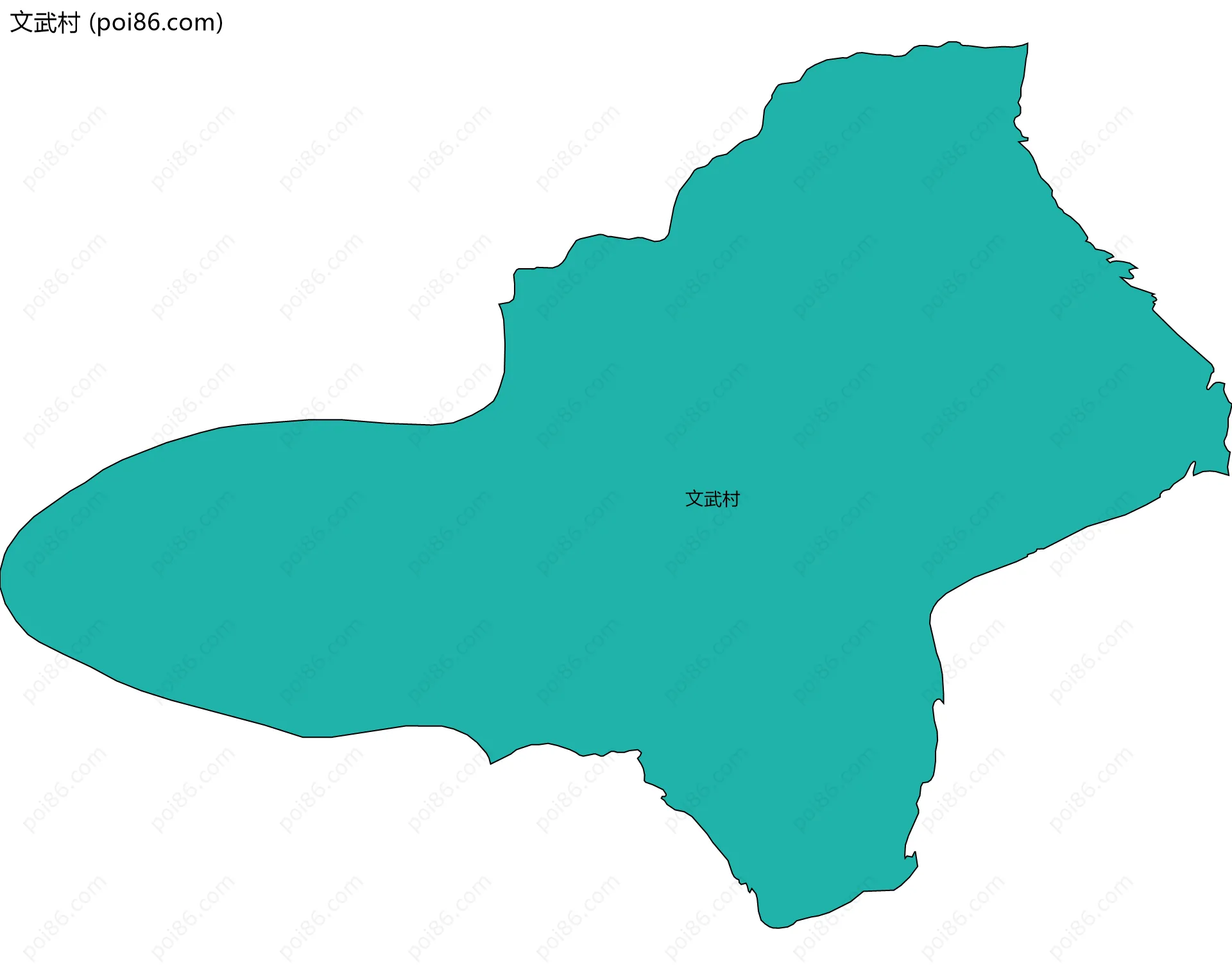 文武村边界地图