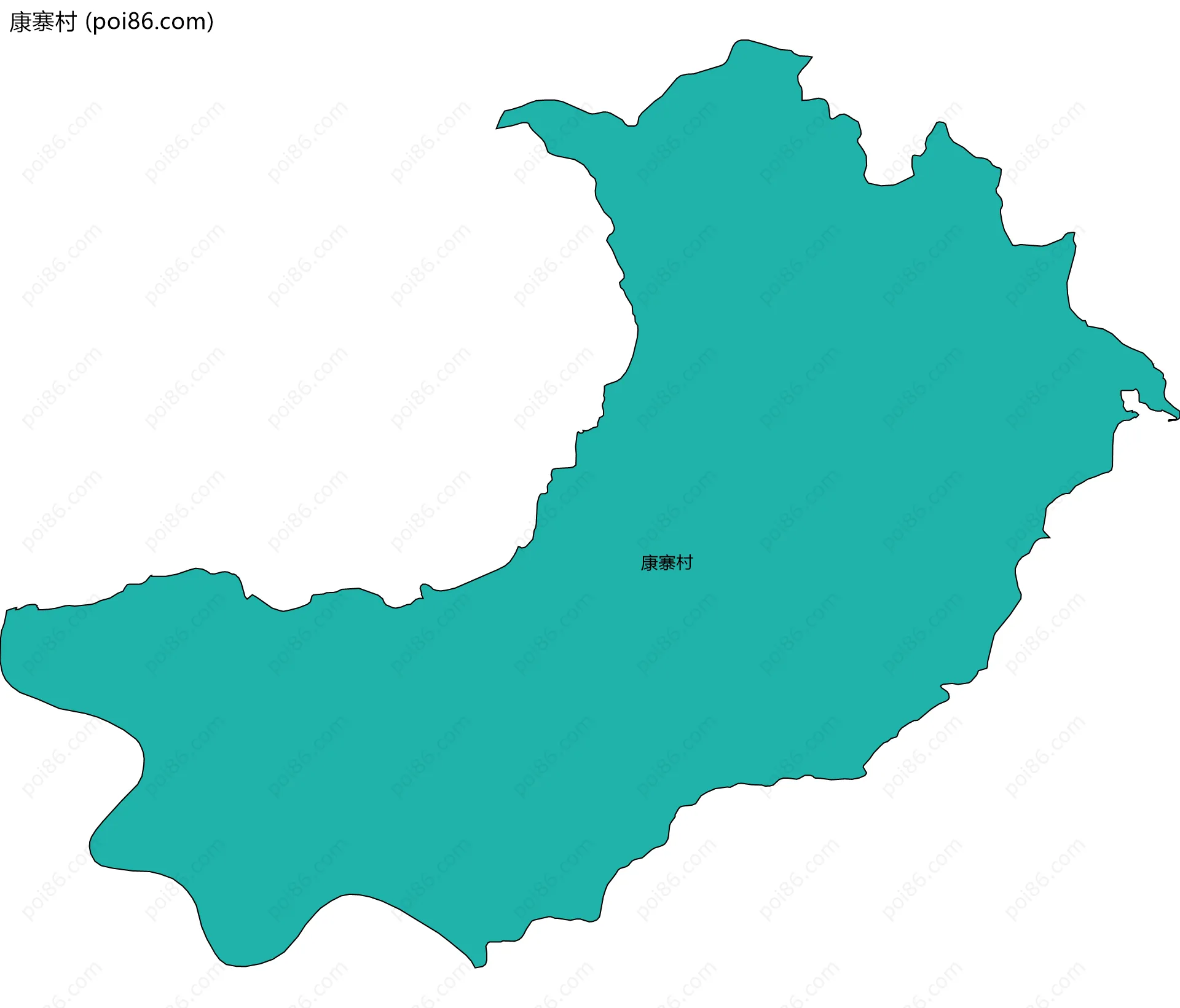 康寨村边界地图