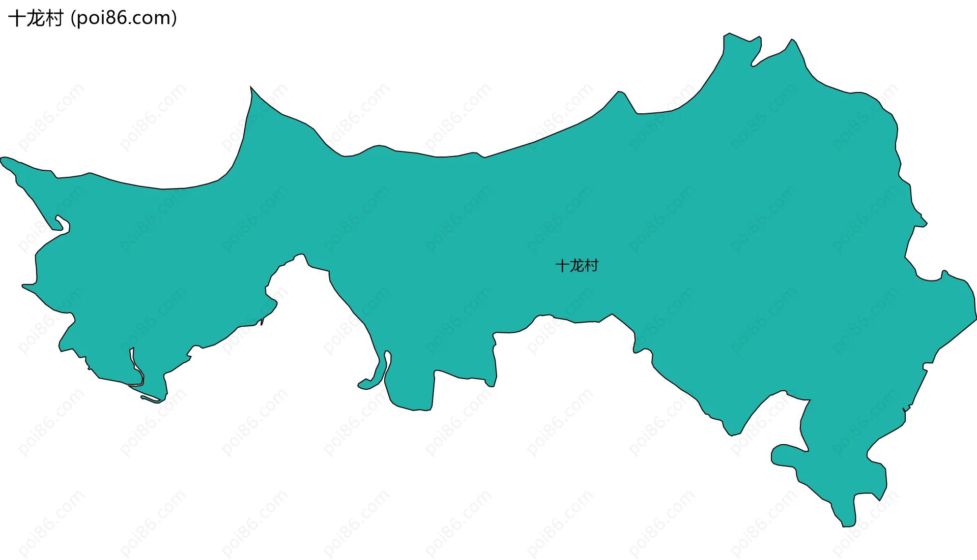 十龙村边界地图