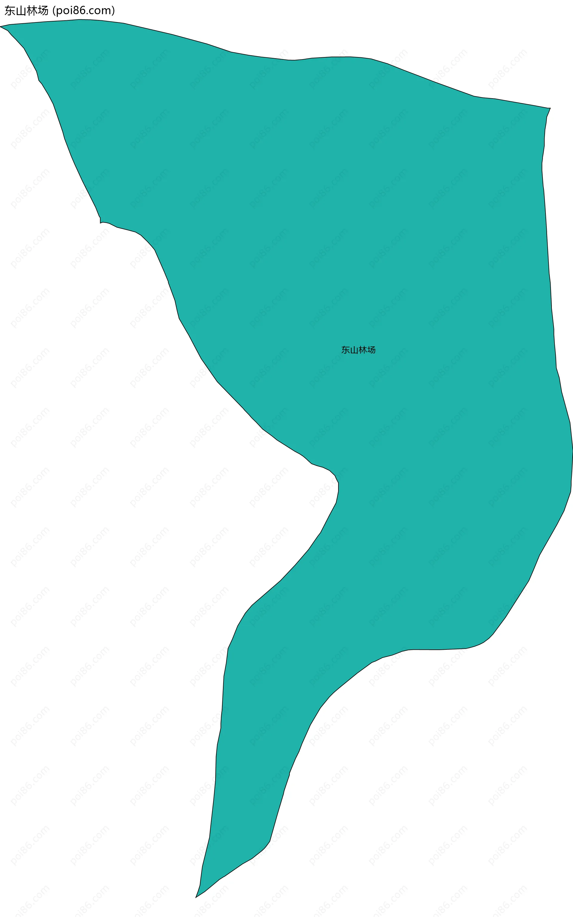 东山林场边界地图