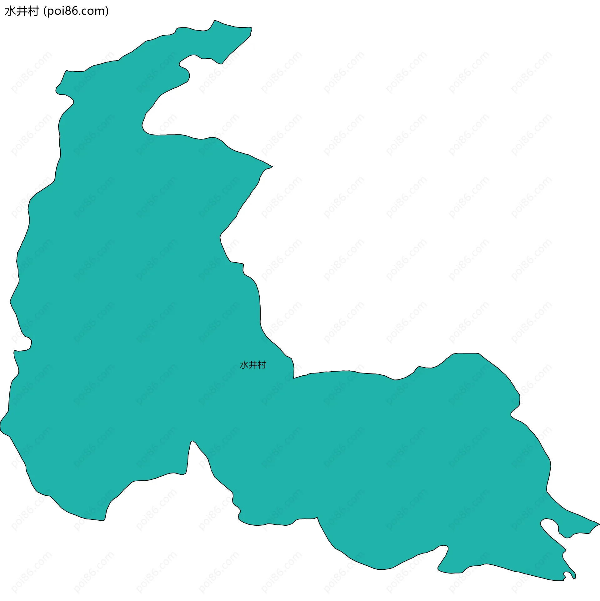 水井村边界地图