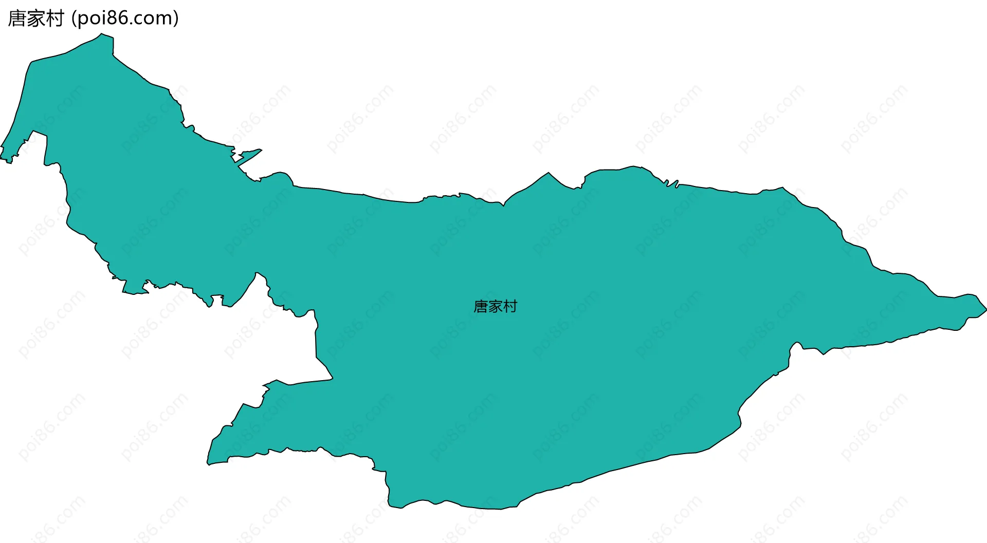 唐家村边界地图