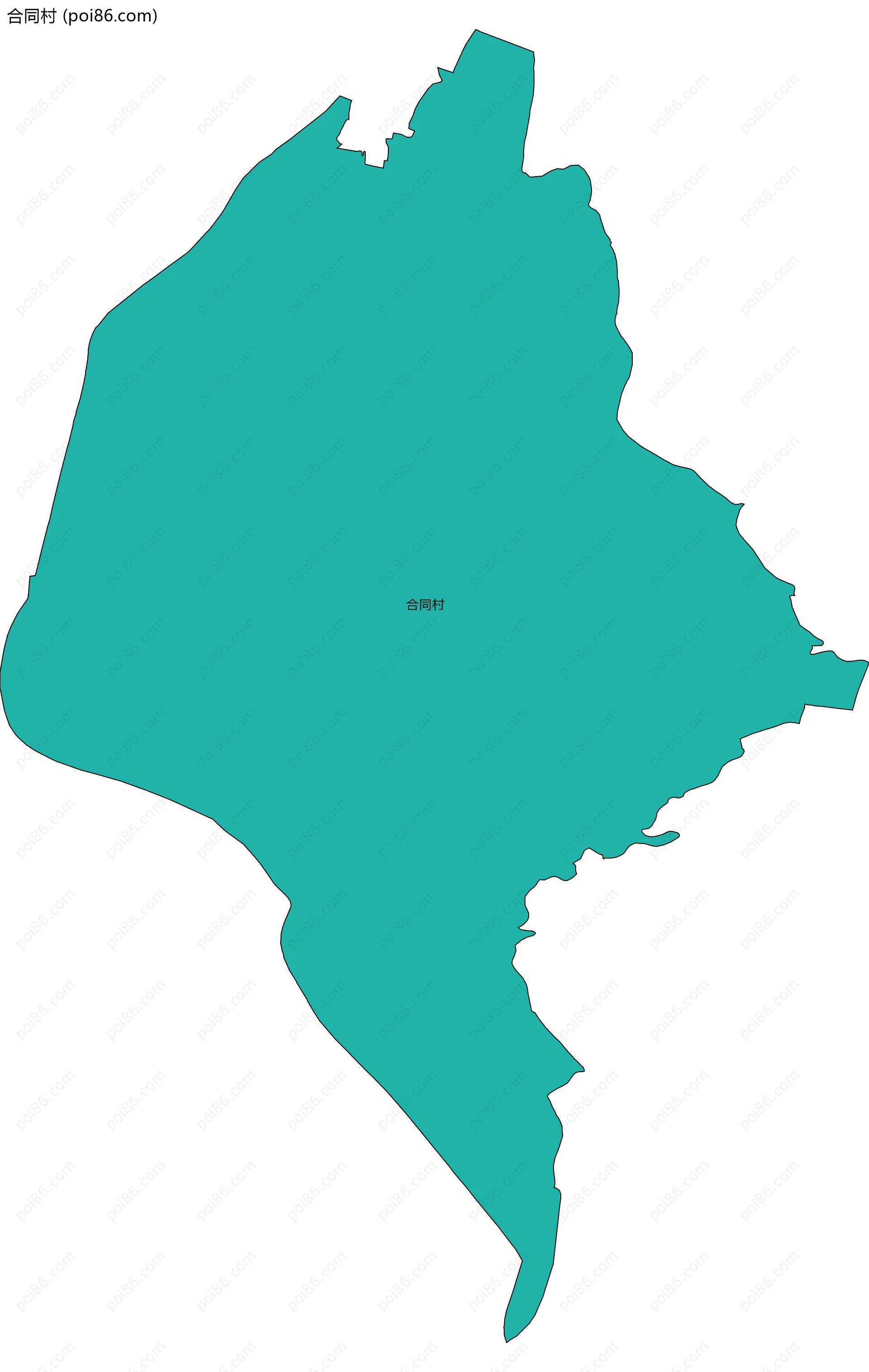 合同村边界地图