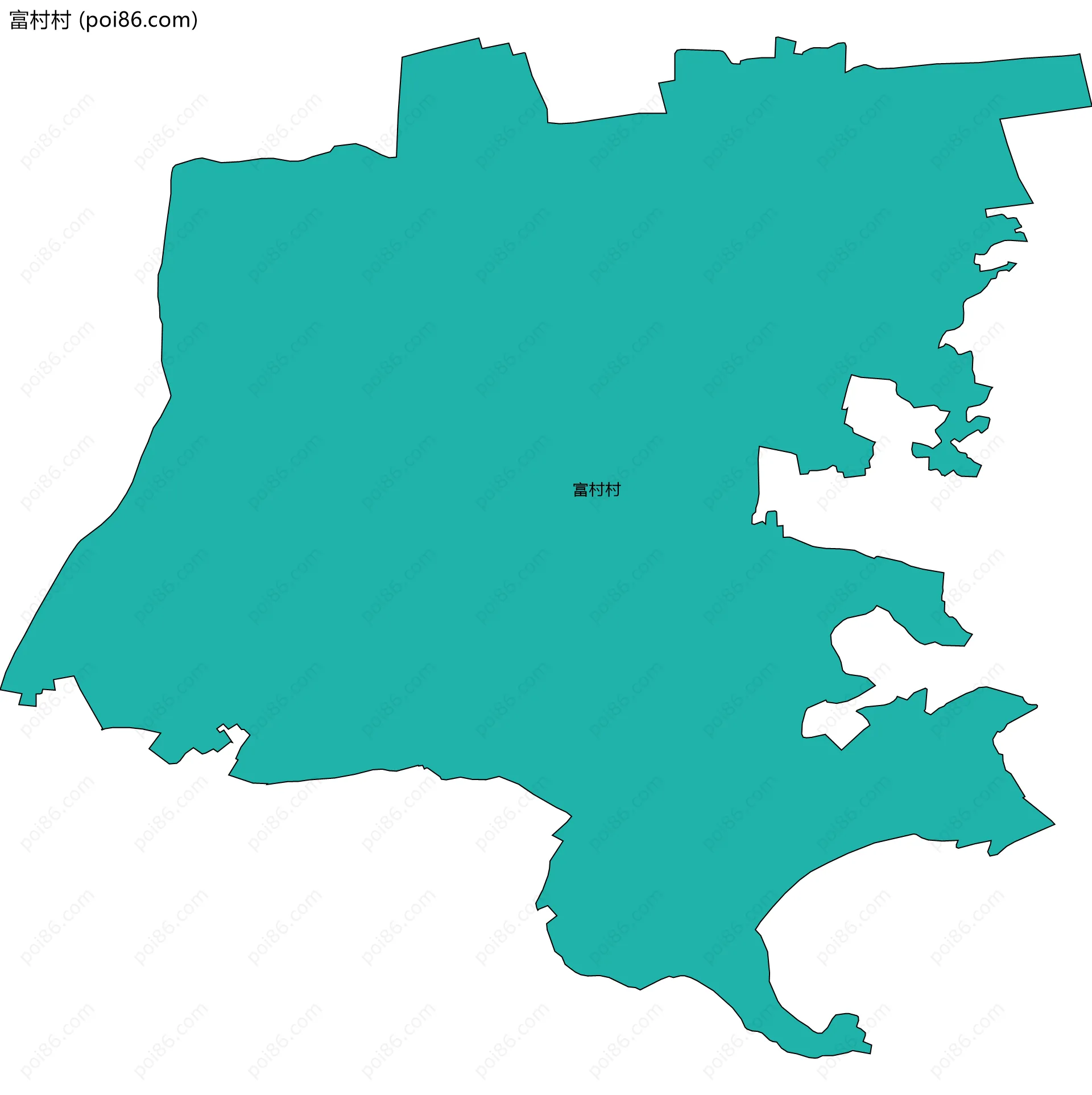 富村村边界地图